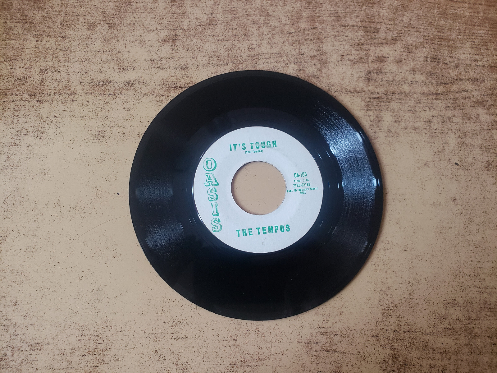 MEGARARE 1960s EXCELLENT The Tempos It's Tough / Sham-Rock 105 45