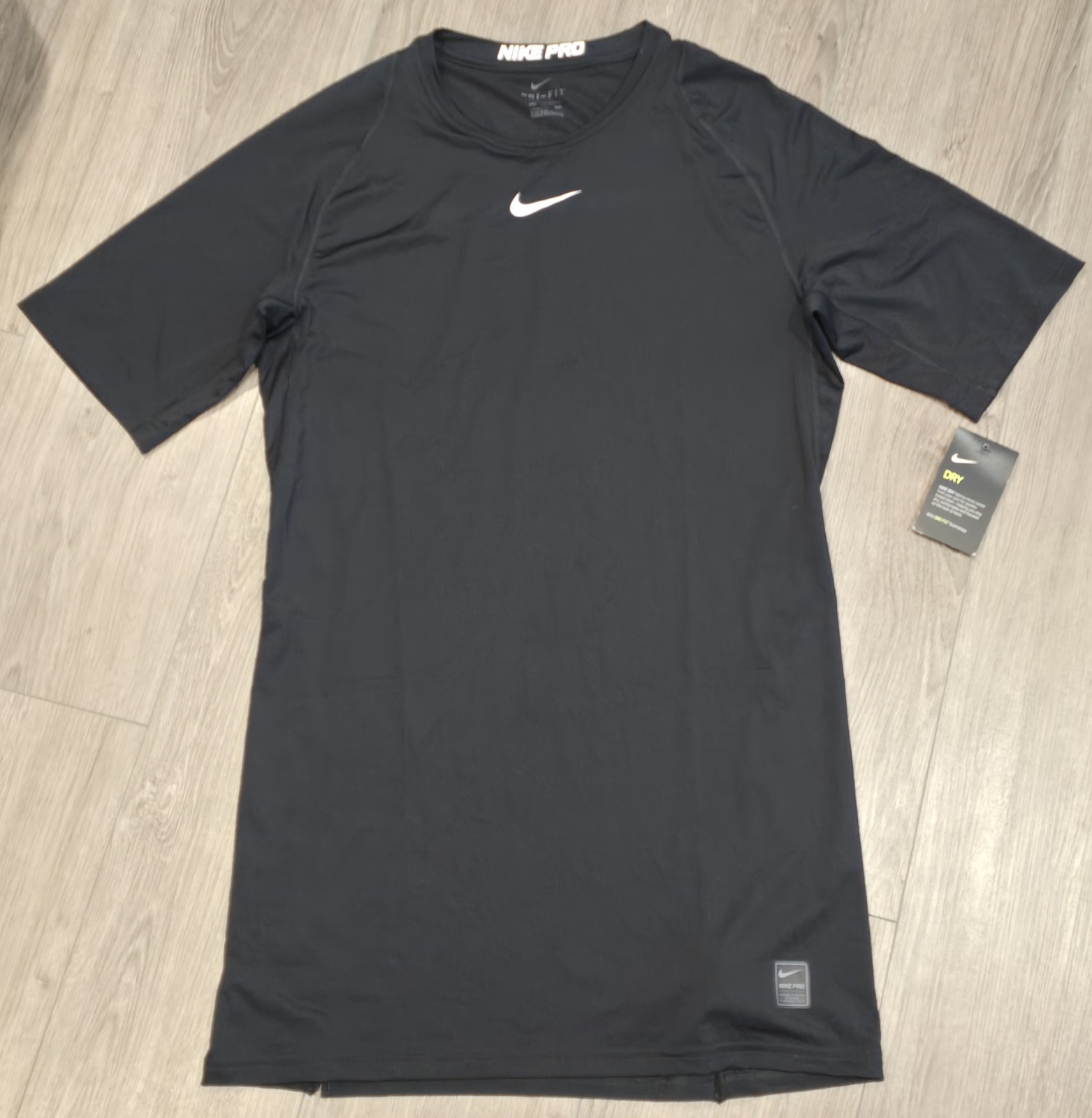 NIKE PRO DRI-FIT Men\'s Compression Short Sleeve  Shirt - Black - 3XLT - NWT