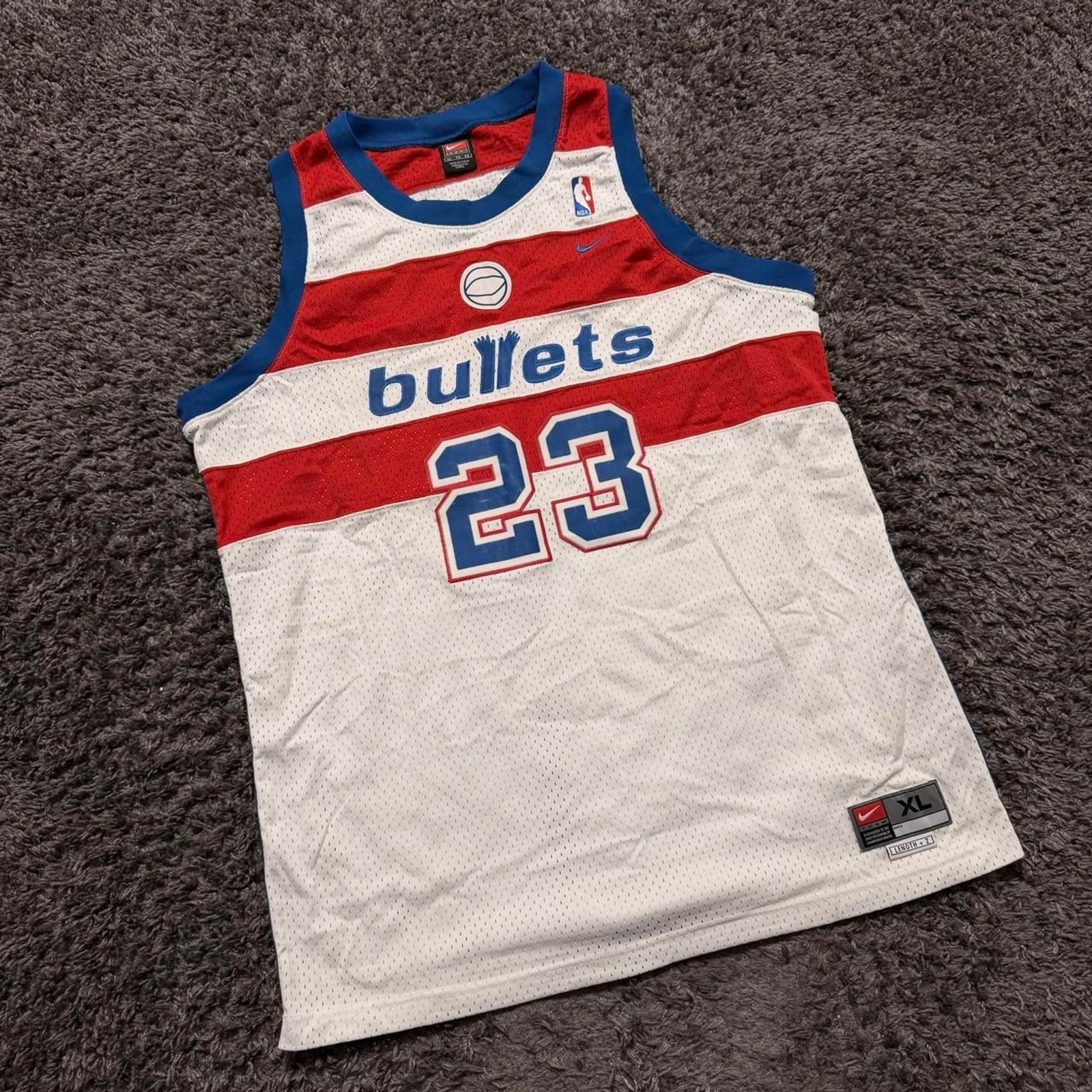 Vintage 2003 Nike NBA Washing Bullets Michael Jordan Jersey Size XL Vintage 2003 Nike NBA Washing Bullets Michael Jordan Jersey Size XL