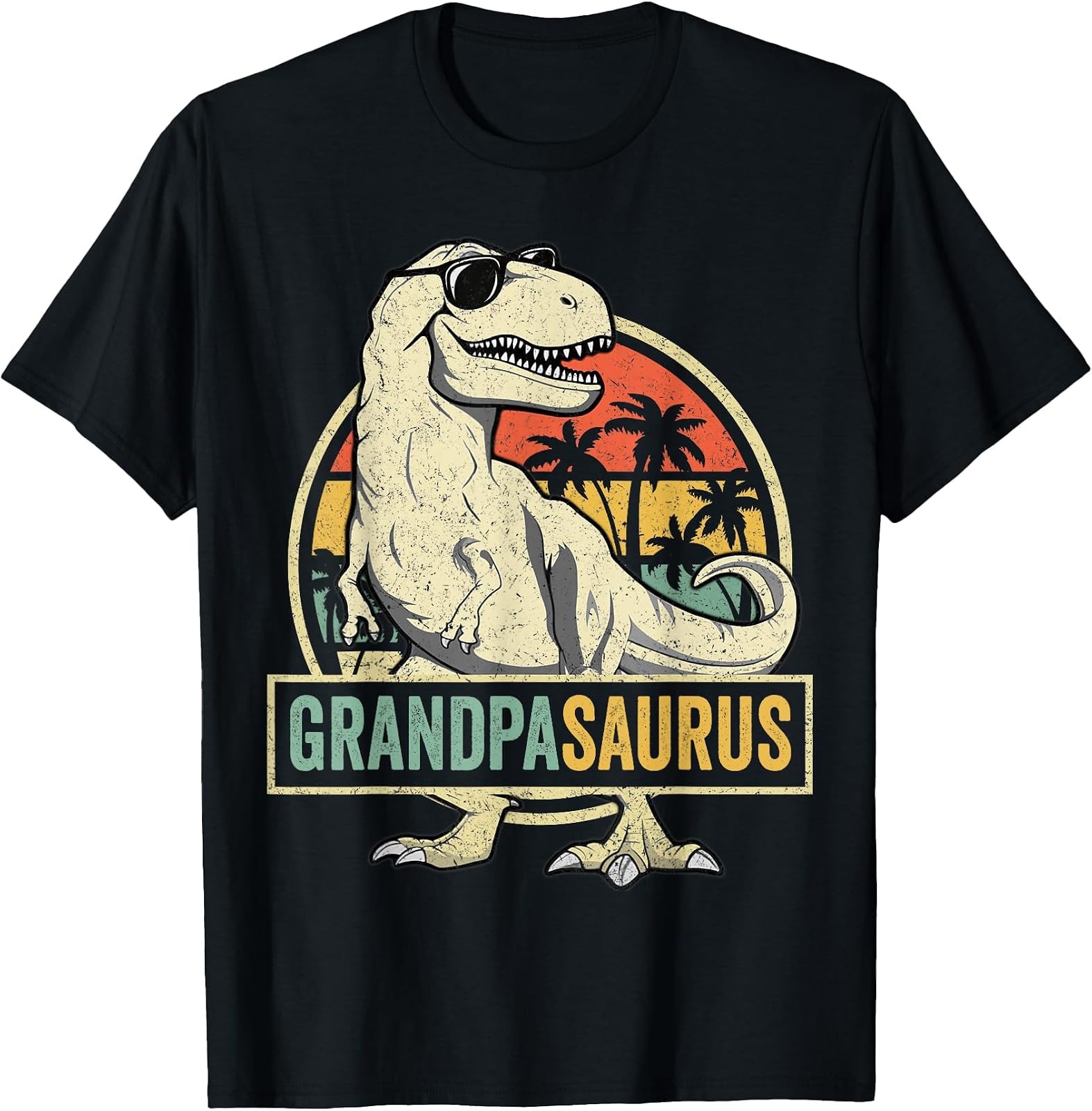 Grandpa Saurus T-Rex Family Matching T-Shirt - Perfect for Dinosaur Lovers