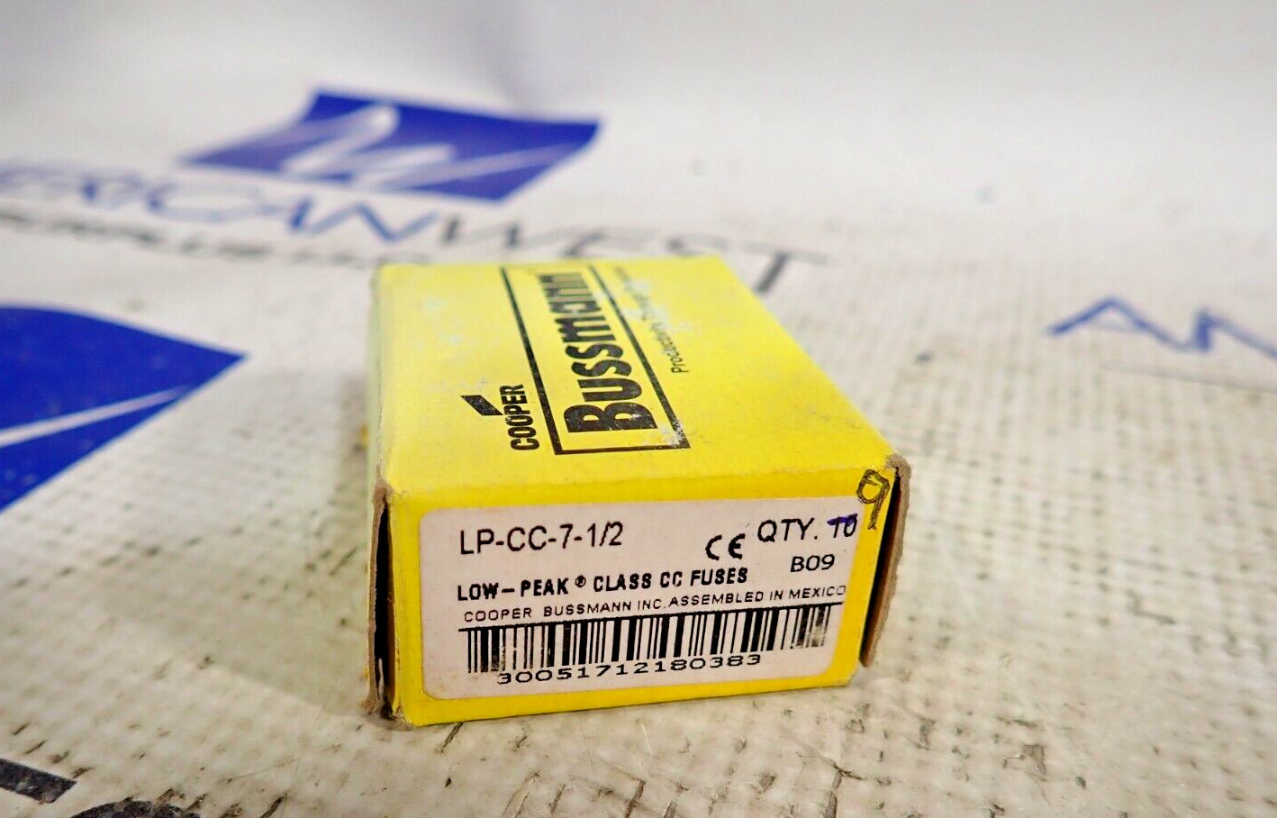 Bussman LP-CC-7 1/2 Class CC Fuse 7 1/2 Amp 600V Quantity 9 New