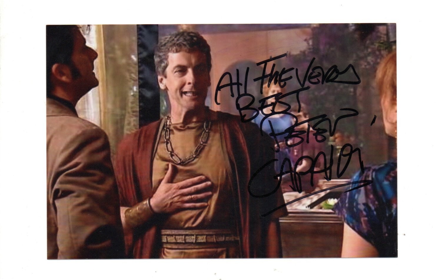 Peter Capaldi as Lucius Caecilius in Dr Who Signed 6x4 Col Photo Autographed Peter Capaldi as Lucius Caecilius in Dr Who Signed 6x4 Col Photo Autographed