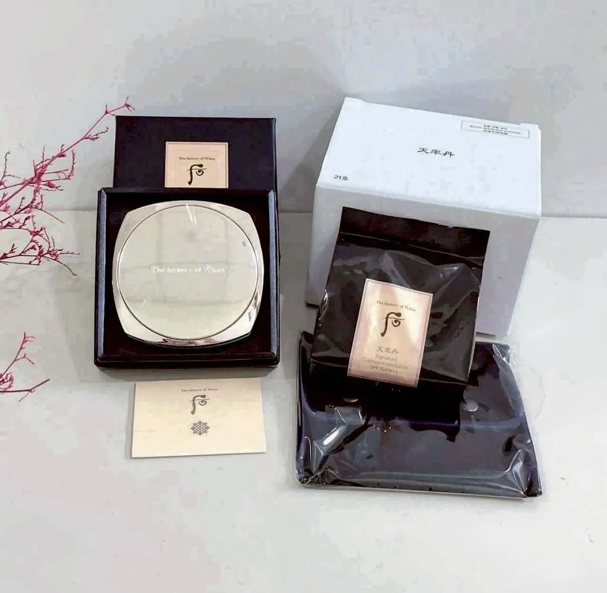 The History of Whoo Cushion #21 Cheonyuldan Glow Foundation 13g x2