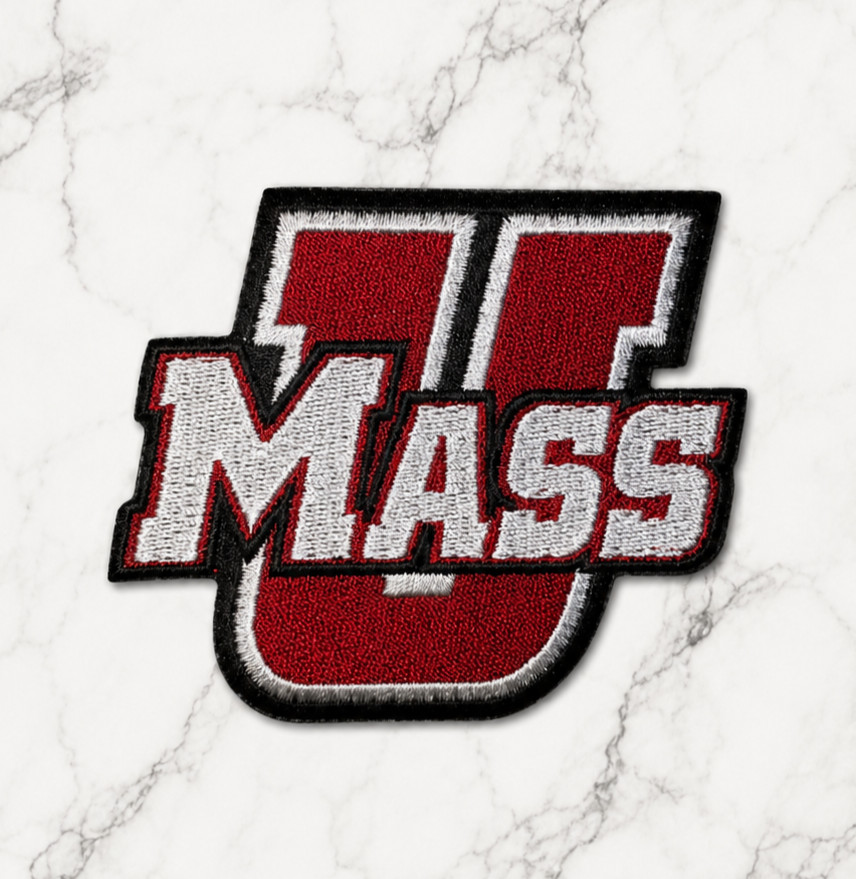 UMASS MINUTEMEN NCAA EMBROIDERED IRON ON PATCH 3 UMASS MINUTEMEN NCAA EMBROIDERED IRON ON PATCH 3