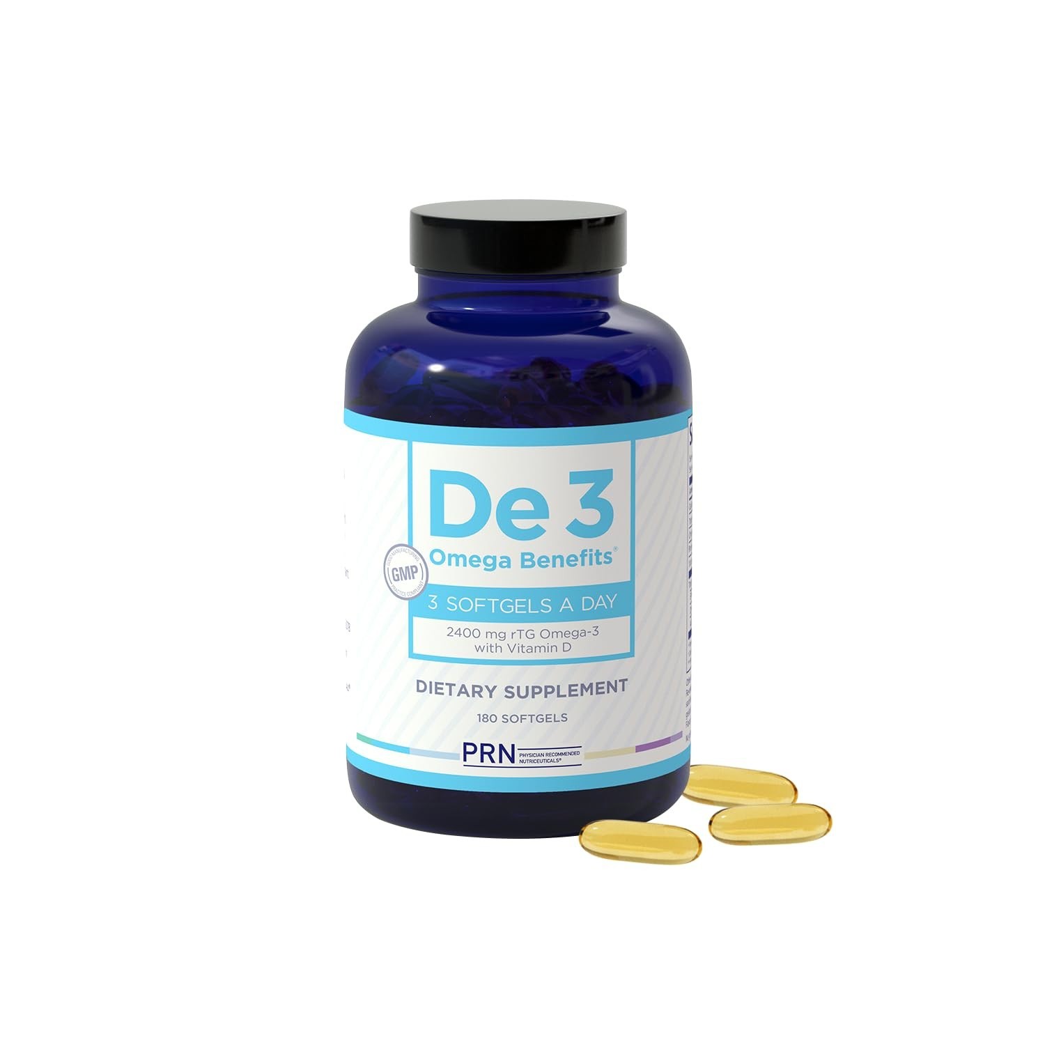 De3 Occasional Eye Dryness rTG Omega 3 Supplement, 180 Count, 60-Day Supply De3 Occasional Eye Dryness rTG Omega 3 Supplement, 180 Count, 60-Day Supply