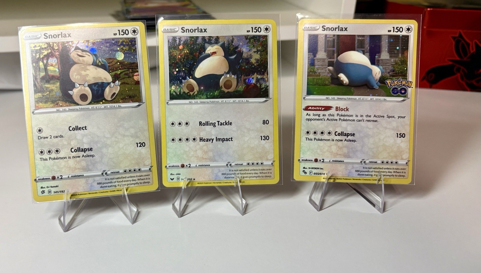 Pokémon TCG Snorlax Cosmos Foil Promo 3 Card Set