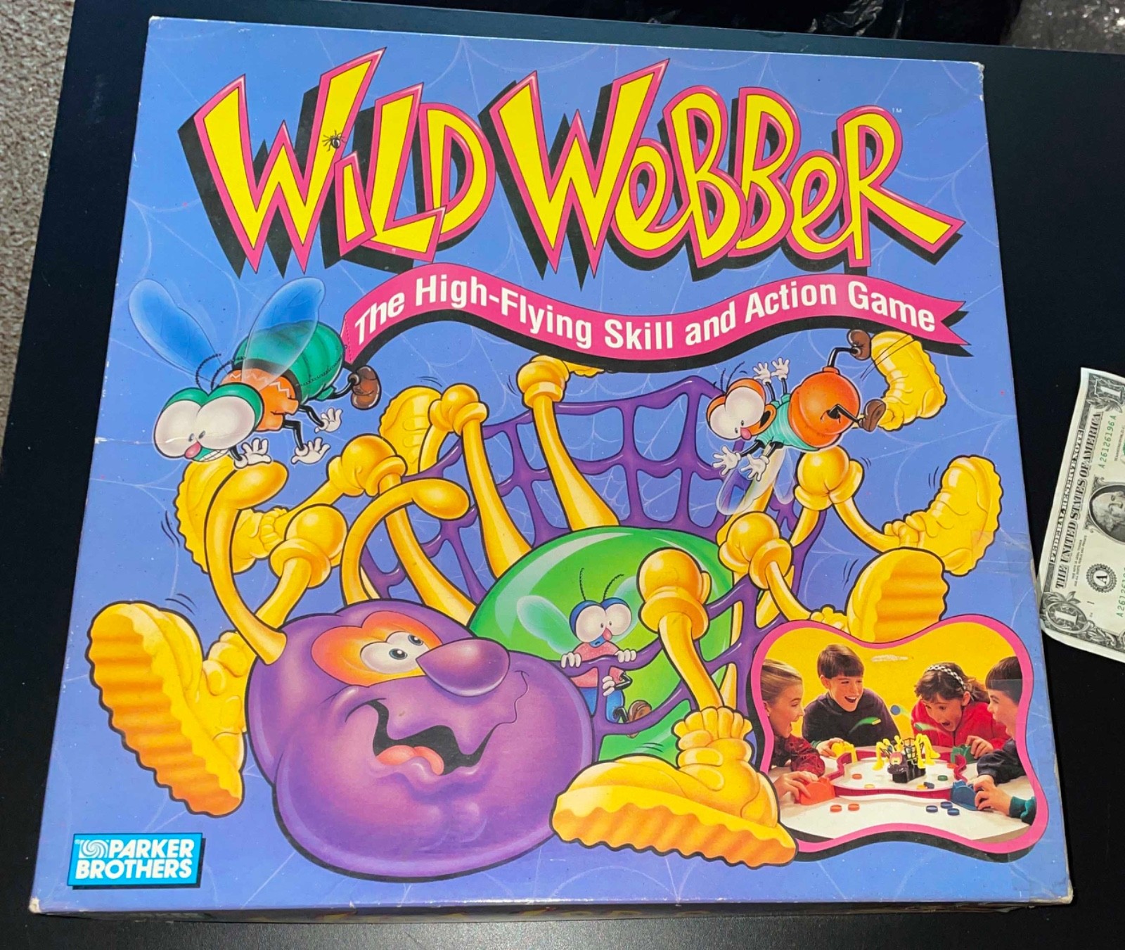 Parker Brothers WILD WEBBER Skill & Action Game. *COMPLETE* see descript Parker Brothers WILD WEBBER Skill & Action Game. *COMPLETE* see descript