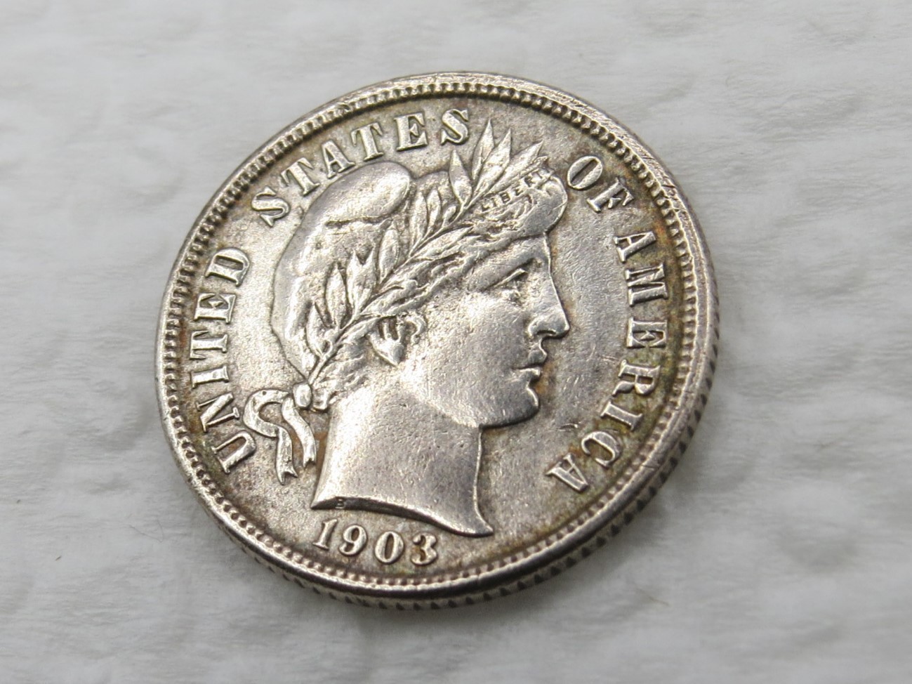 1903 O Barber Dime - AU Details - Old Cleaning - 90% Silver 10 Cent US Coin 1903 O Barber Dime - AU Details - Old Cleaning - 90% Silver 10 Cent US Coin
