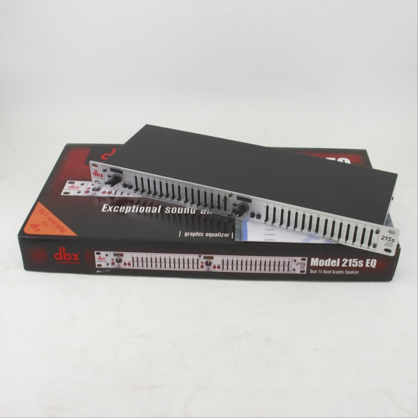 DBX 215S 15-Band Dual Channel Graphic Equalizer Switchable ±6 or ±15 dB US Stock