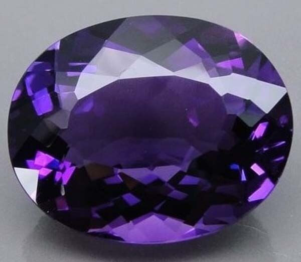 AAA  10.90 Ct Certified Natural Beautiful Amethyst Oval Cut Loose Stone