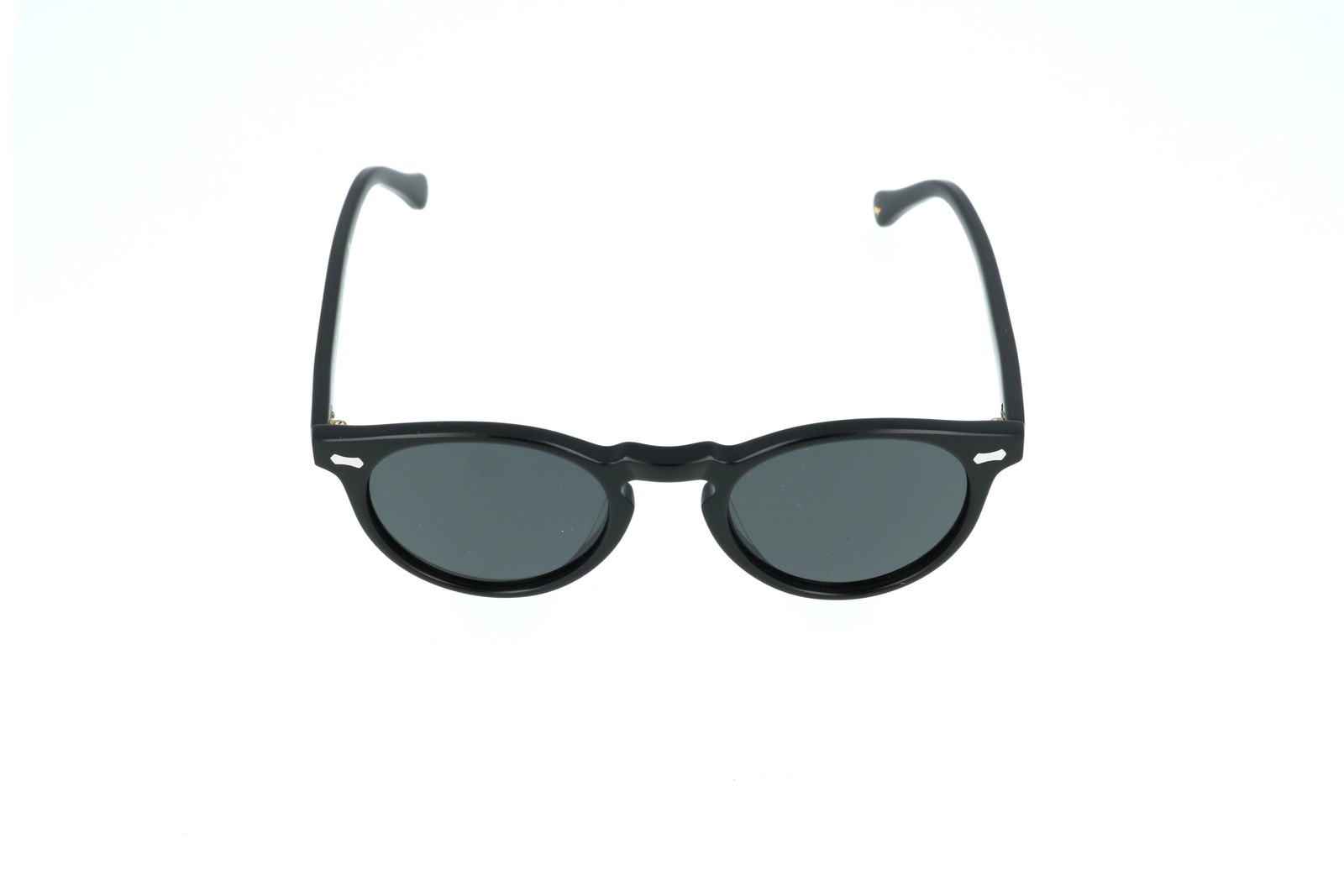 CARFIA Chicago Black Round Polarized Sunglasses CA5288 C01 49-22-145