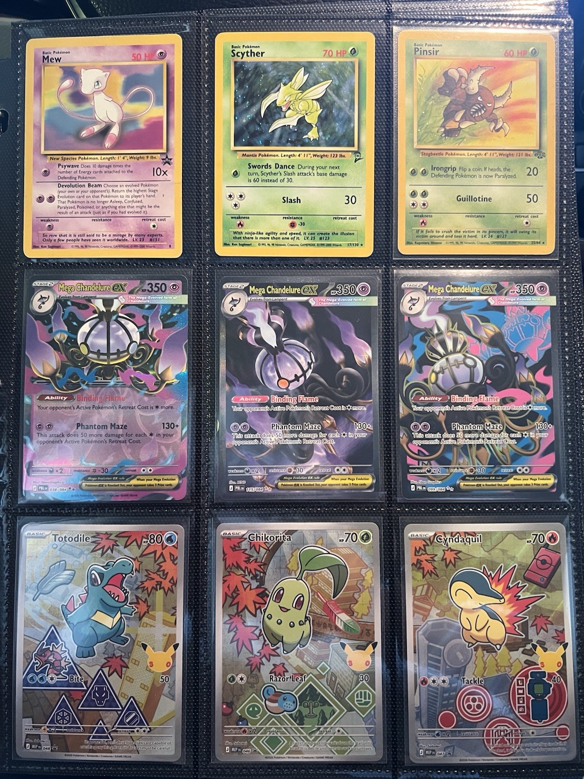 Pokemon Binder Collection Lot - 180 Assorted Cards: Modern, Mid-Era, & Vintage