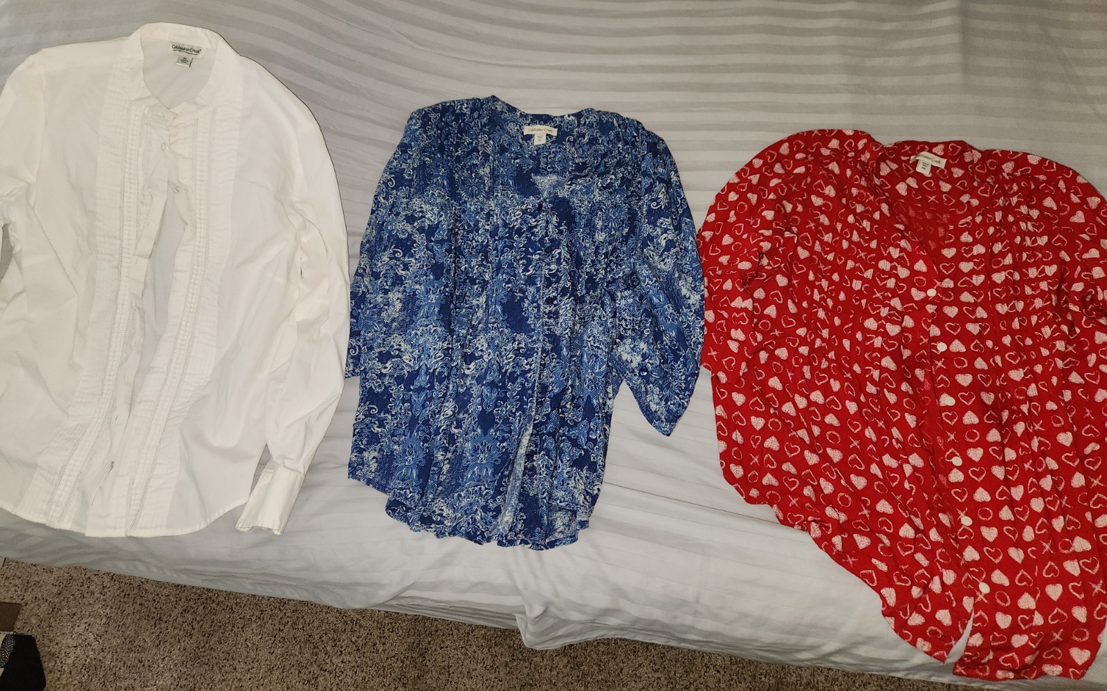 Coldwater Creek Women’s Tops Lot of 3 Cotton Floral Hearts Multicolor Coldwater Creek Women’s Tops Lot of 3 Cotton Floral Hearts Multicolor