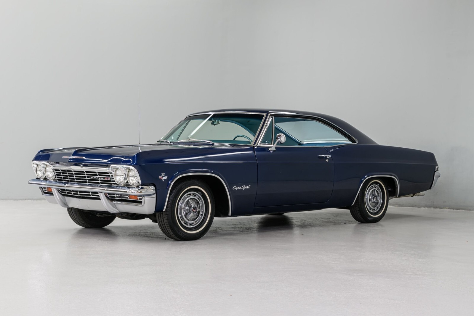1965 Chevrolet Impala SS dark blue | 24x36 inch POSTER | classic