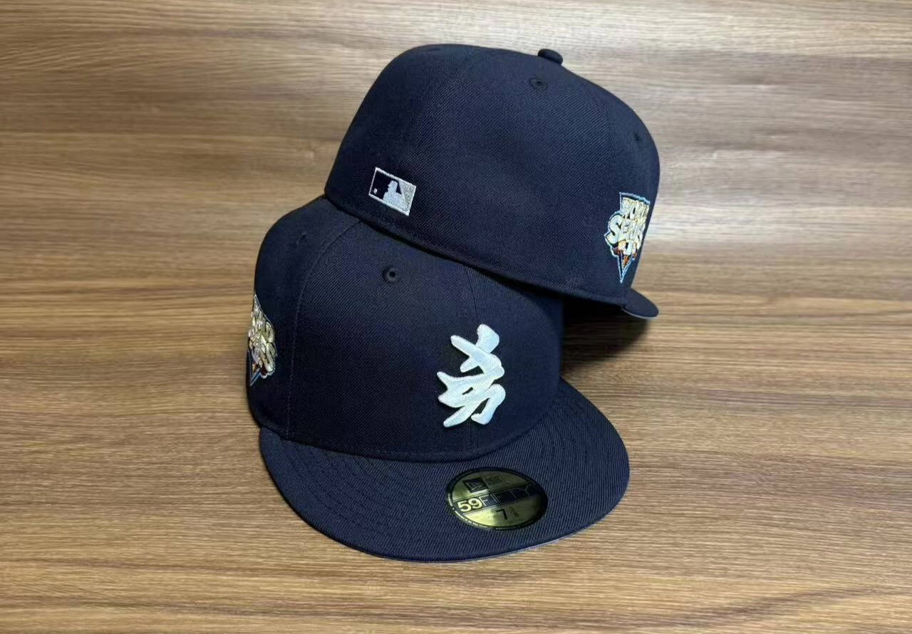 MLB New Era New York Yankees Kanji Japanese Script Patch Fitted Hat 59Fifty RARE MLB New Era New York Yankees Kanji Japanese Script Patch Fitted Hat 59Fifty RARE