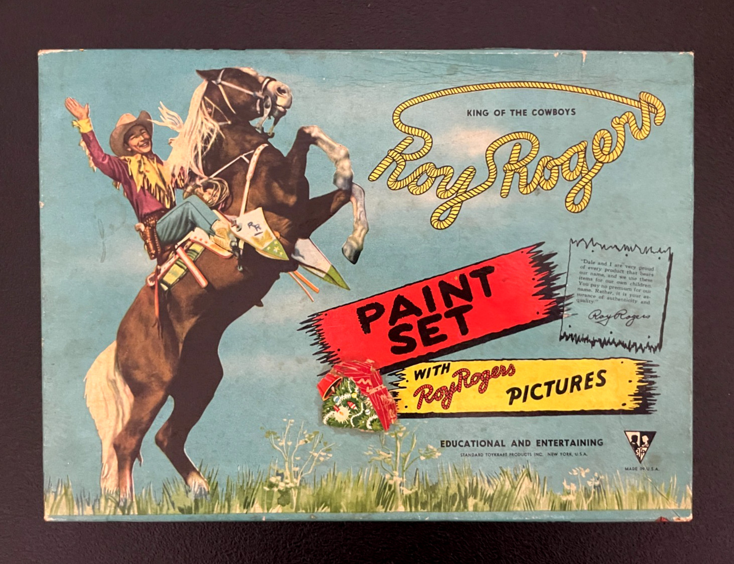 Vintage Roy Rodgers Paint Set King of the Cowboys with Pictures NIB Vintage Roy Rodgers Paint Set King of the Cowboys with Pictures NIB