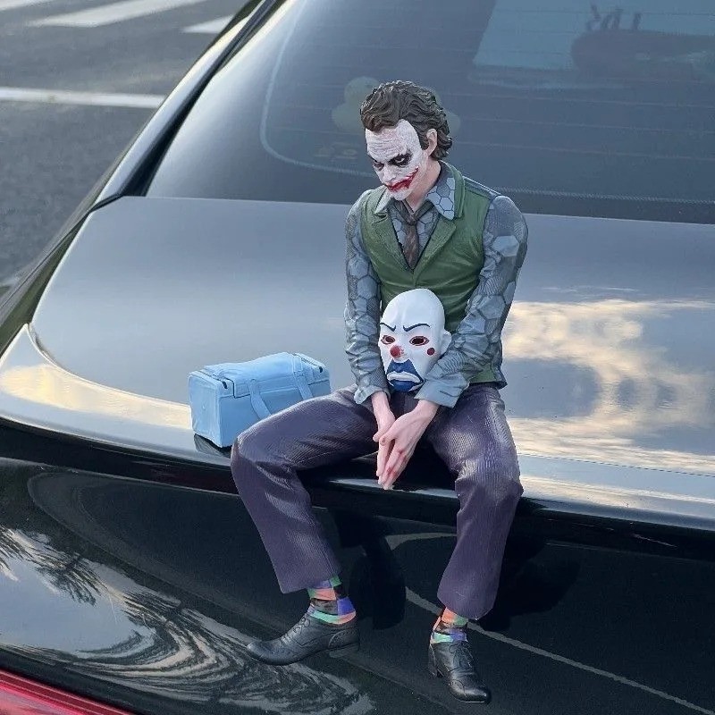 The Joker Figure Car Accessory Car Mounted Joker The Dark Figure 10cm The Joker Figure Car Accessory Car Mounted Joker The Dark Figure 10cm