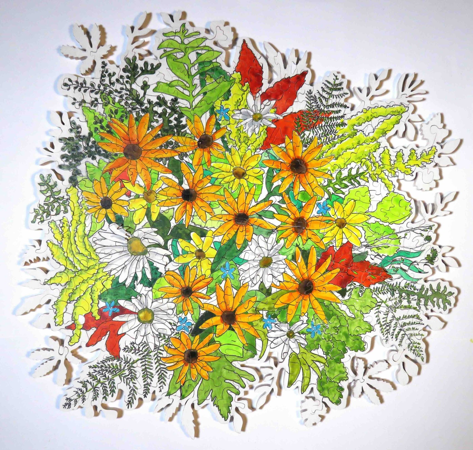 From the Garden Painting-on-wood Hand Cut Puzzle - BellArt, 303 Pieces