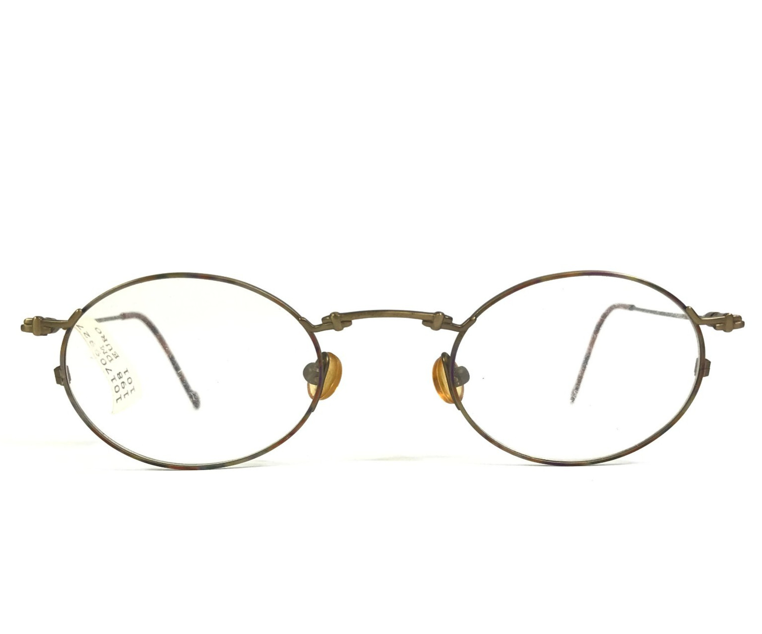 Vintage Opdo Eyeglasses Frames 1535-2 Antique Gold Oval Wire Rim 46-21-135