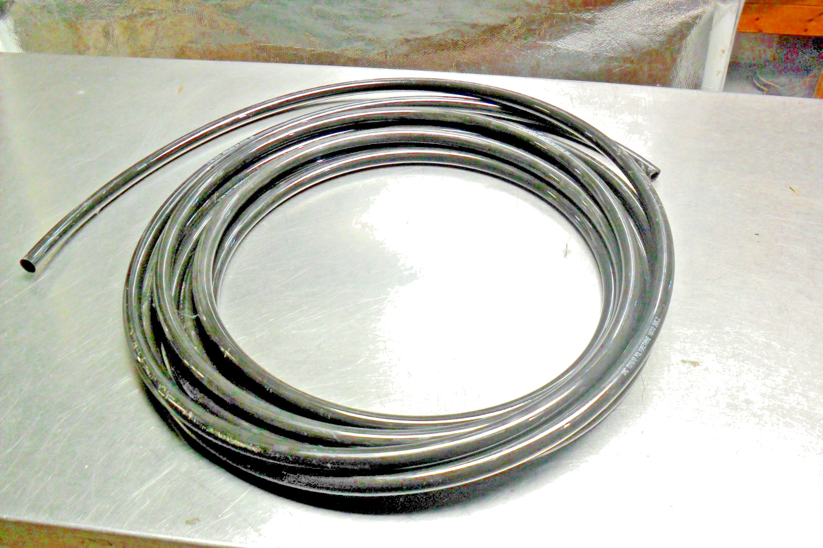 QTY 25FT. - SMC TU1610 Polyurethane Tubing, Black, New QTY 25FT. - SMC TU1610 Polyurethane Tubing, Black, New