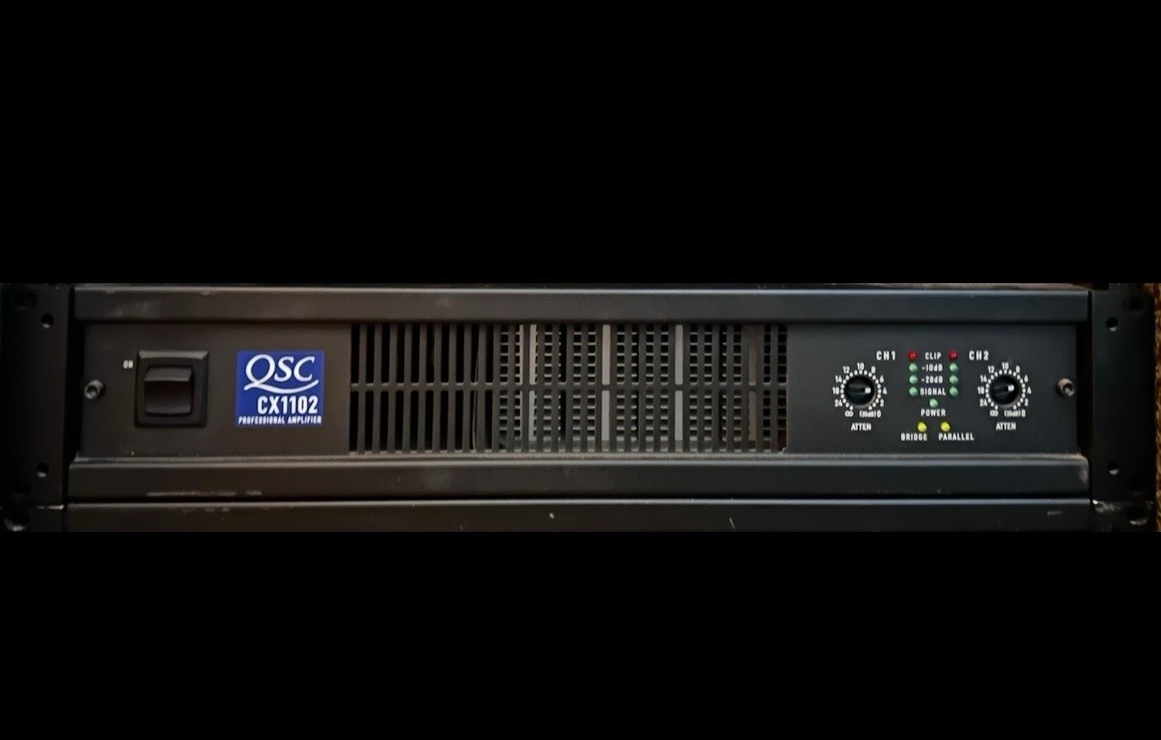 QSC CX1102—2-Channel Class H Power Amplifier—3400 Watts Bridged @ 2 Ohms