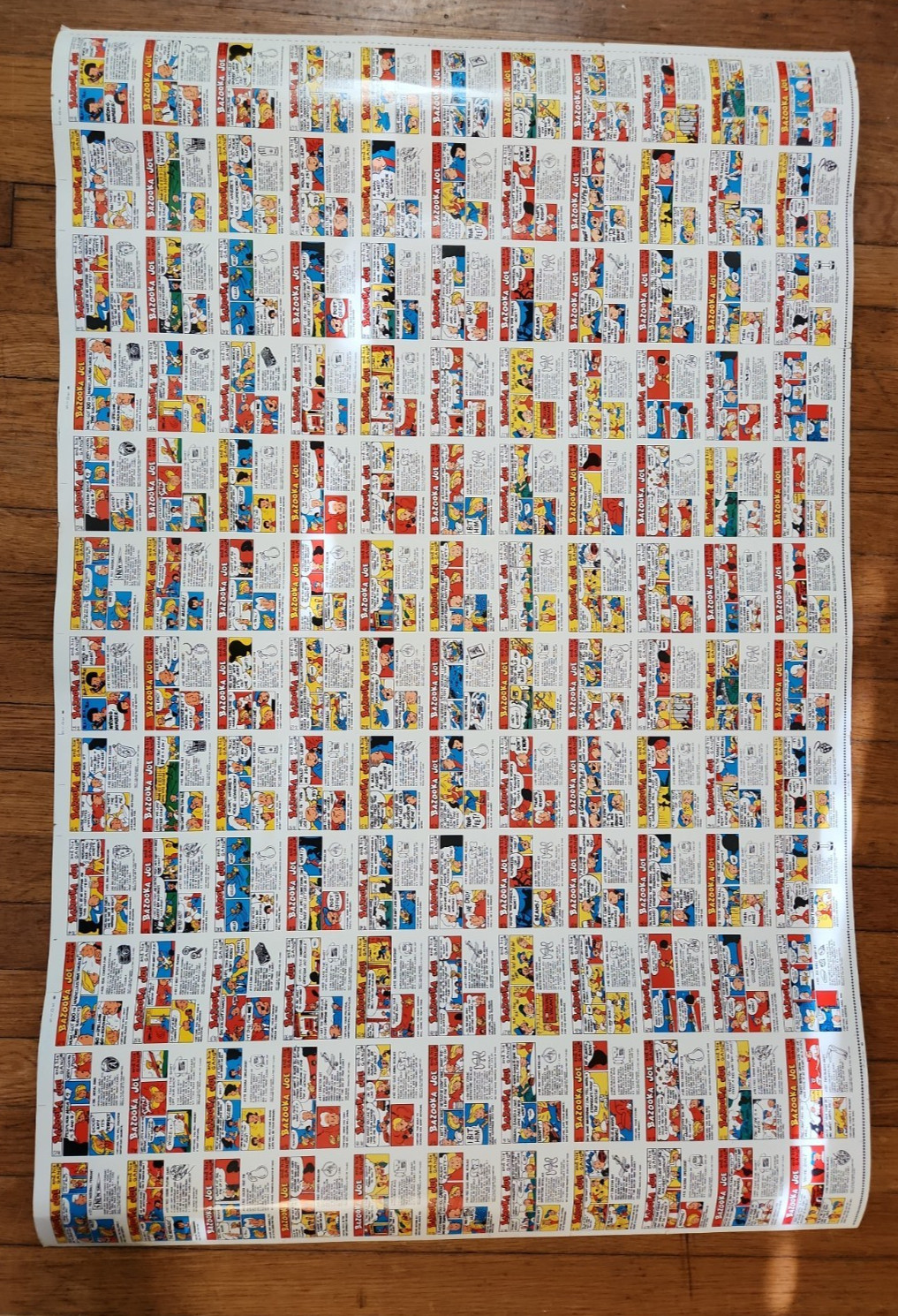 RARE 1979 TOPPS BAZOOKA JOE BUBBLE GUM COMIC STRIP PRINTERS PROOF SHEET UNCUT RARE 1979 TOPPS BAZOOKA JOE BUBBLE GUM COMIC STRIP PRINTERS PROOF SHEET UNCUT