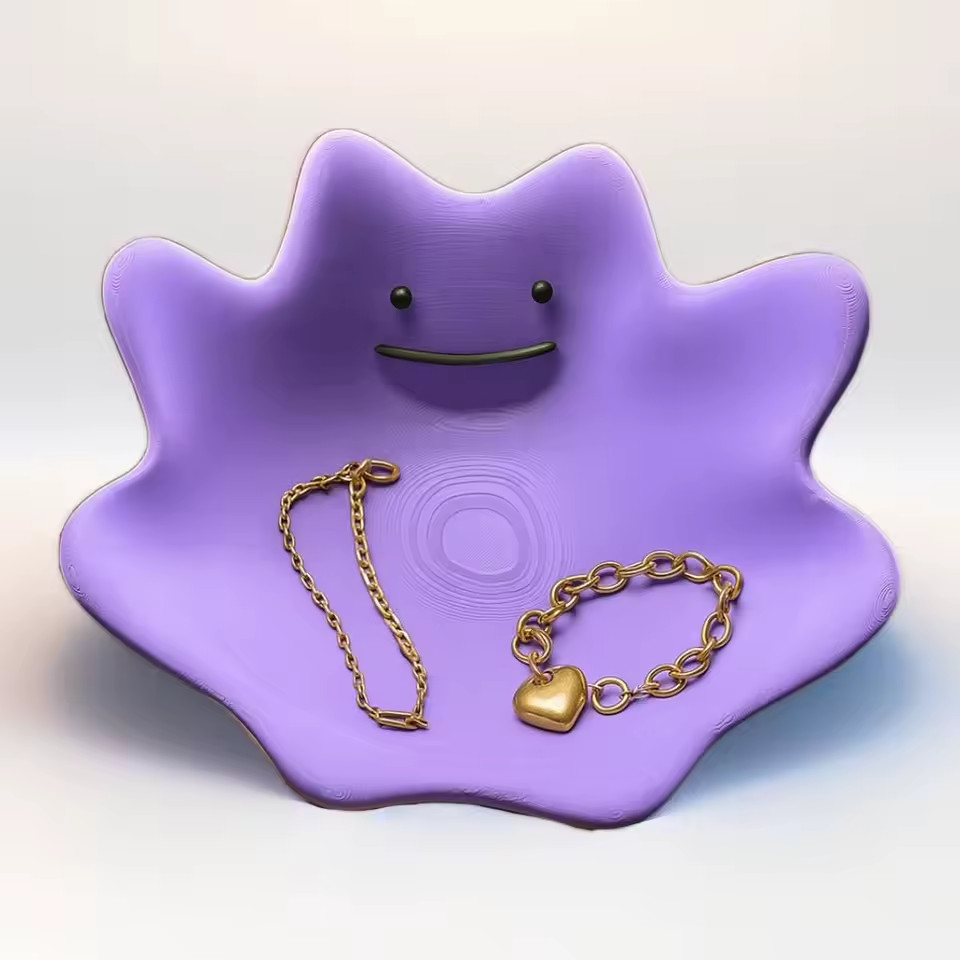 Ditto Dish Pokemon Candy Plate Bowl Keys Jewelry Display Organizer Tray New Ditto Dish Pokemon Candy Plate Bowl Keys Jewelry Display Organizer Tray New