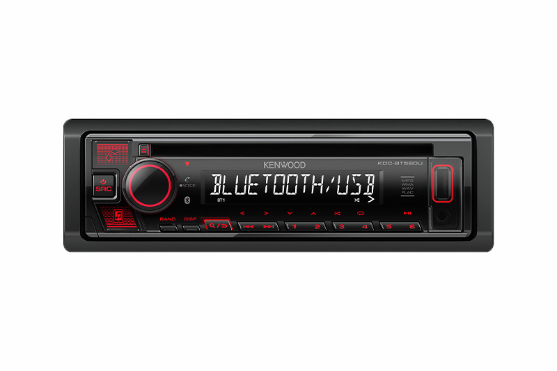 Kenwood KDC-BT560U CD Bluetooth USB Aux Input Receiver Multi-Color Car Radio