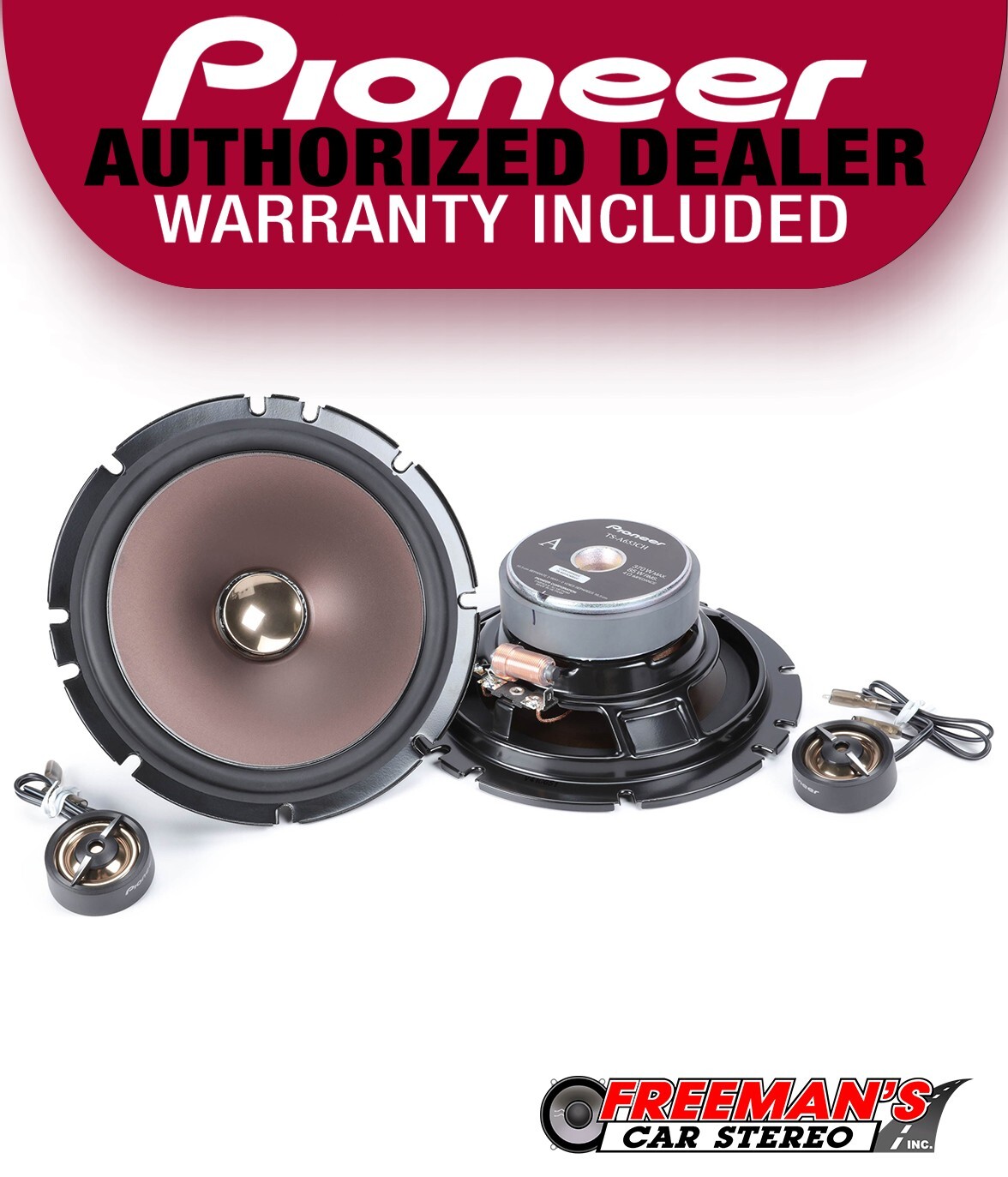 Pioneer TS-A653CH 6-1/2” 2-Way Component Speakers 370W Max / 85W Nom Pioneer TS-A653CH 6-1/2” 2-Way Component Speakers 370W Max / 85W Nom