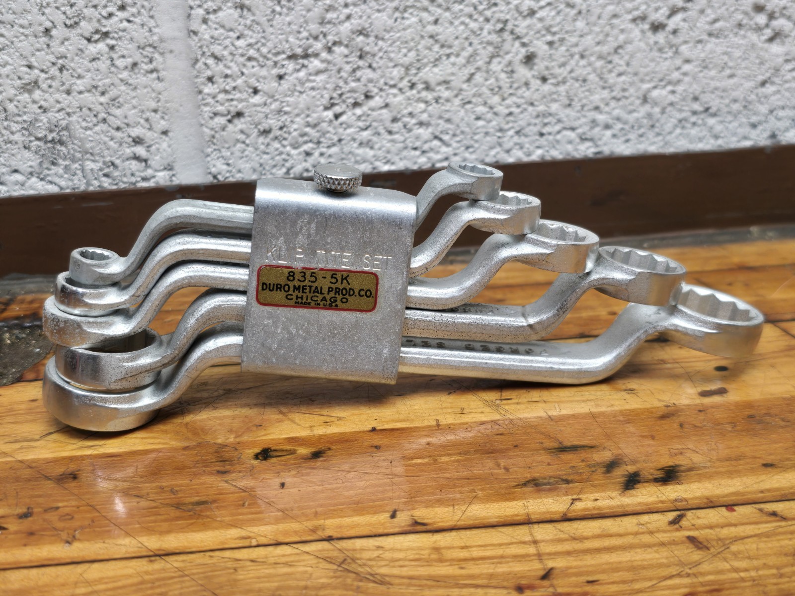 NOS Indestro DURO 835-5K 5 Piece Wrench Set Offset Box End NEW NOS Indestro DURO 835-5K 5 Piece Wrench Set Offset Box End NEW
