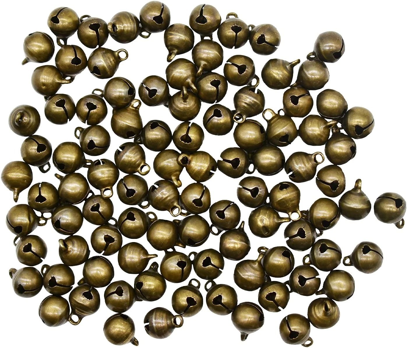 100 PCS Vintage Bronze Mini Jingle Bells 1/2 Inch for Crafts and Jewelry 100 PCS Vintage Bronze Mini Jingle Bells 1/2 Inch for Crafts and Jewelry