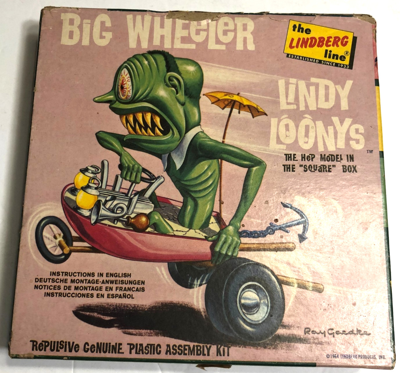 Lindy Loony Big Wheeler Model Kit 1964 Lindberg  Complete Kit No. 277 :50