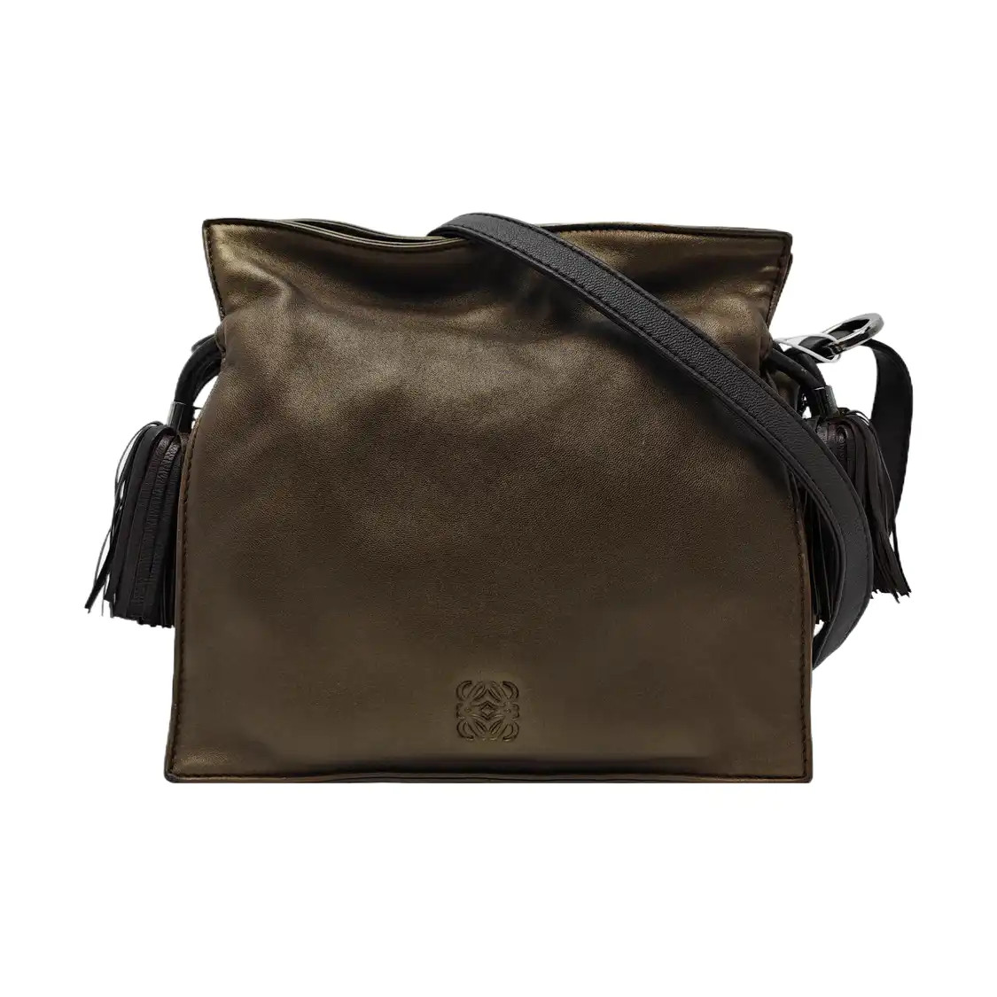 【Authentic】 LOEWE Flamenco Brown Leather Handbags (DDP)
