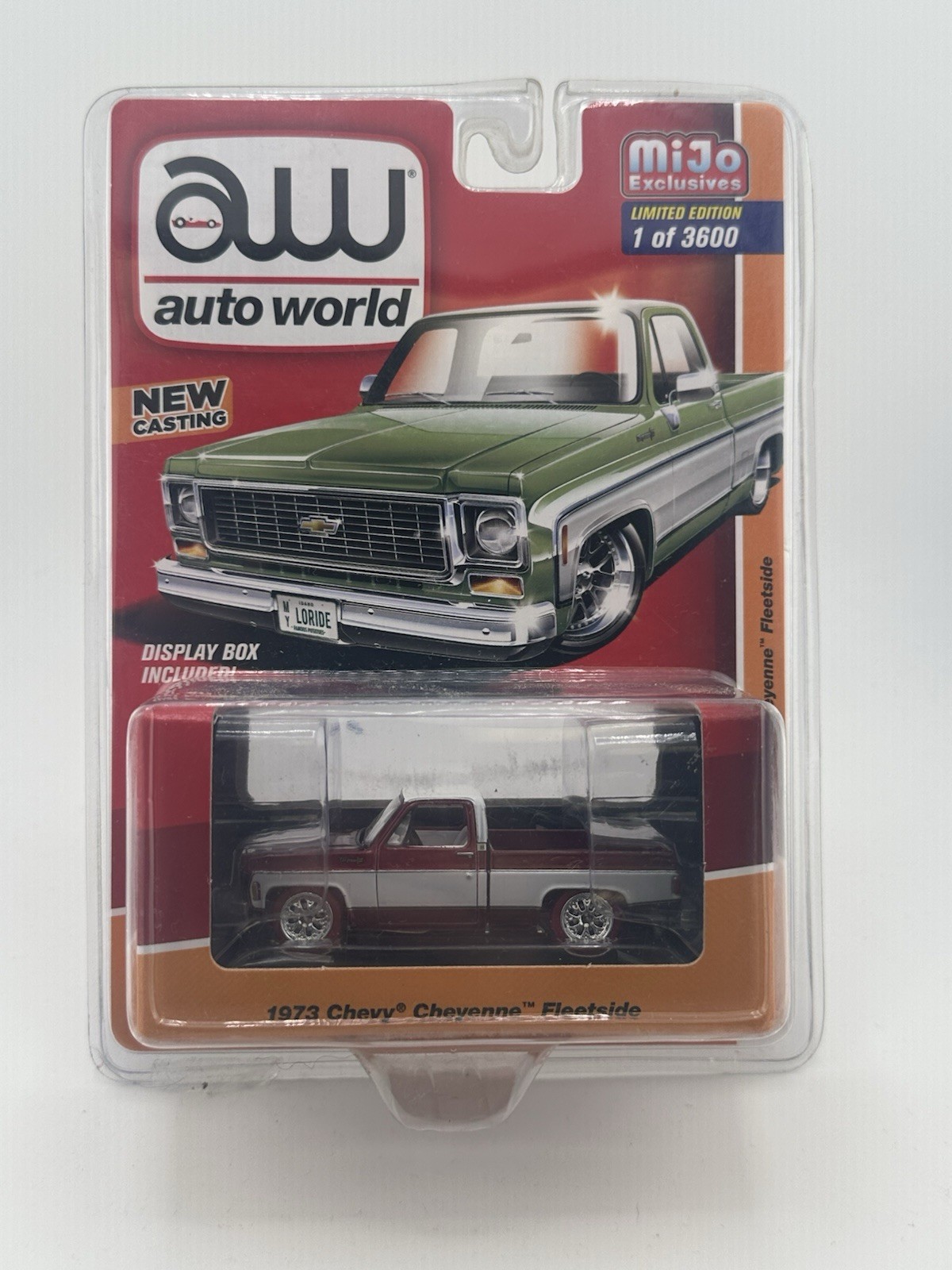 Auto World Mijo Exclusiver 1973 Chevy Cheyenne SWB ULTRA RED CHASE RARE VHTF Auto World Mijo Exclusiver 1973 Chevy Cheyenne SWB ULTRA RED CHASE RARE VHTF