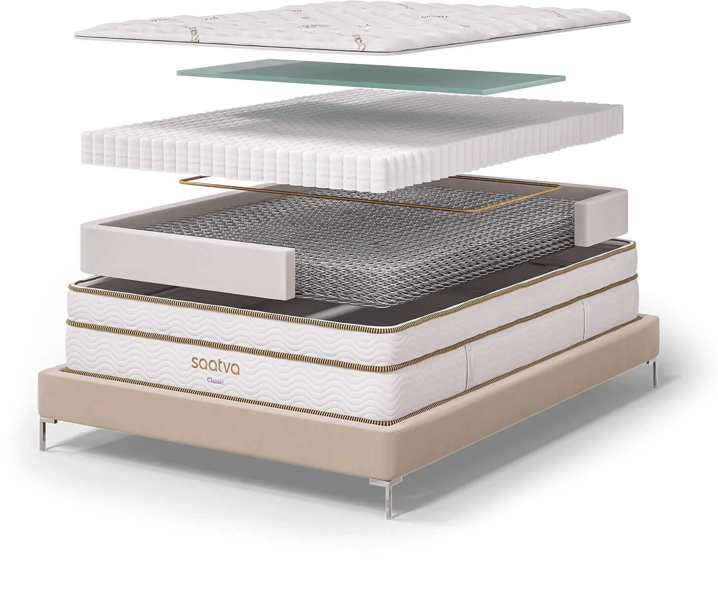 SAATVA CLASSIC HYBRID KING 14.5 MATTRESS PTOP LUXURY FIRM NEW CLEARANCE ORGANIC