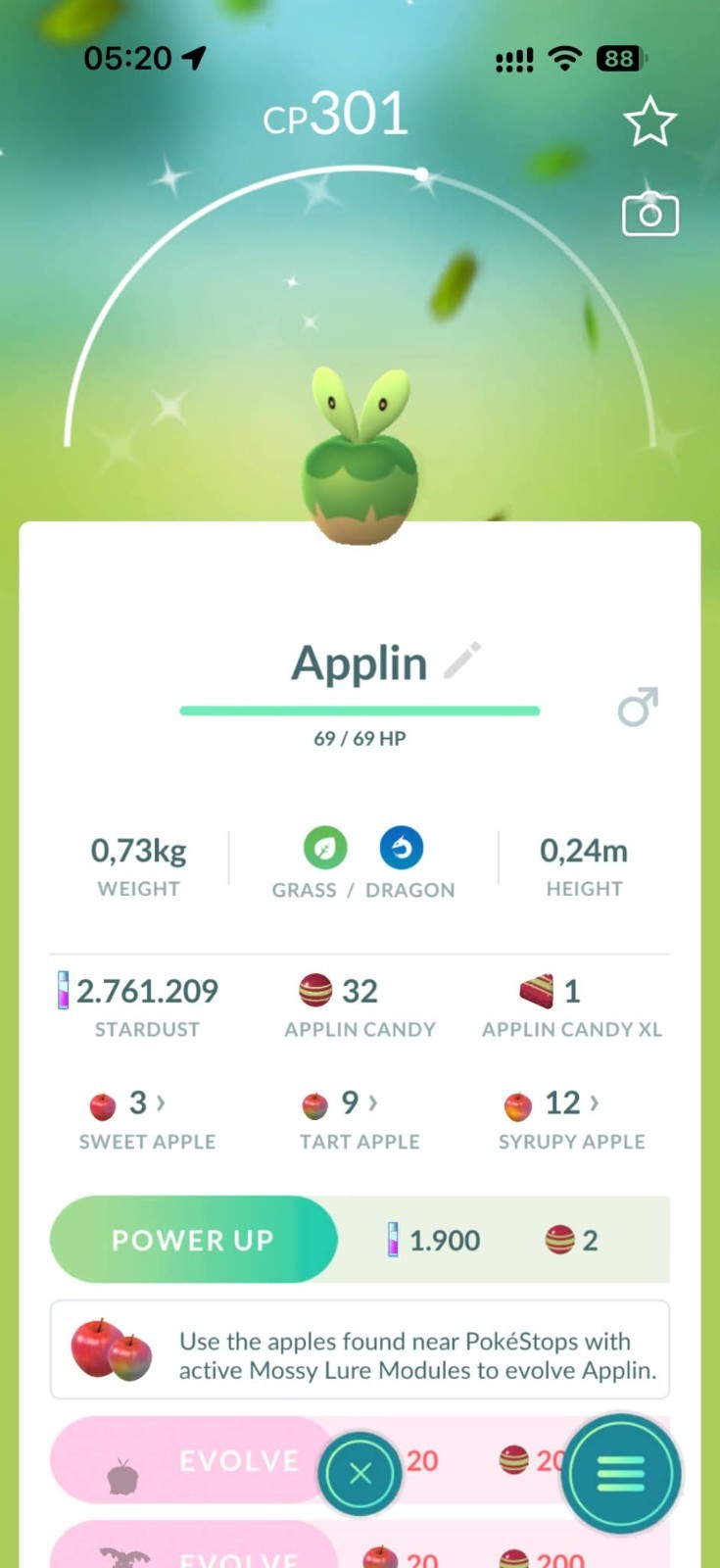 Pokémon Go✨Shiny Applin - Mini PTC/ ✨Trade 20K/ ✨Trade 1 Million Stardust