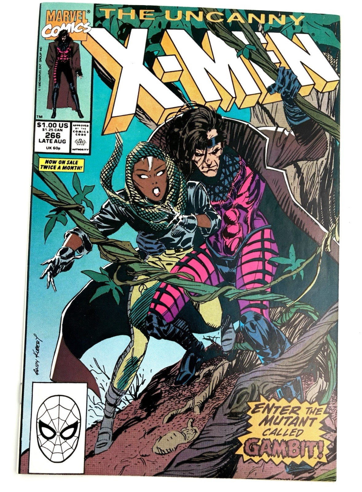 Uncanny X-MEN #266 1990 9.4 NM 🔑 1st Full Gambit