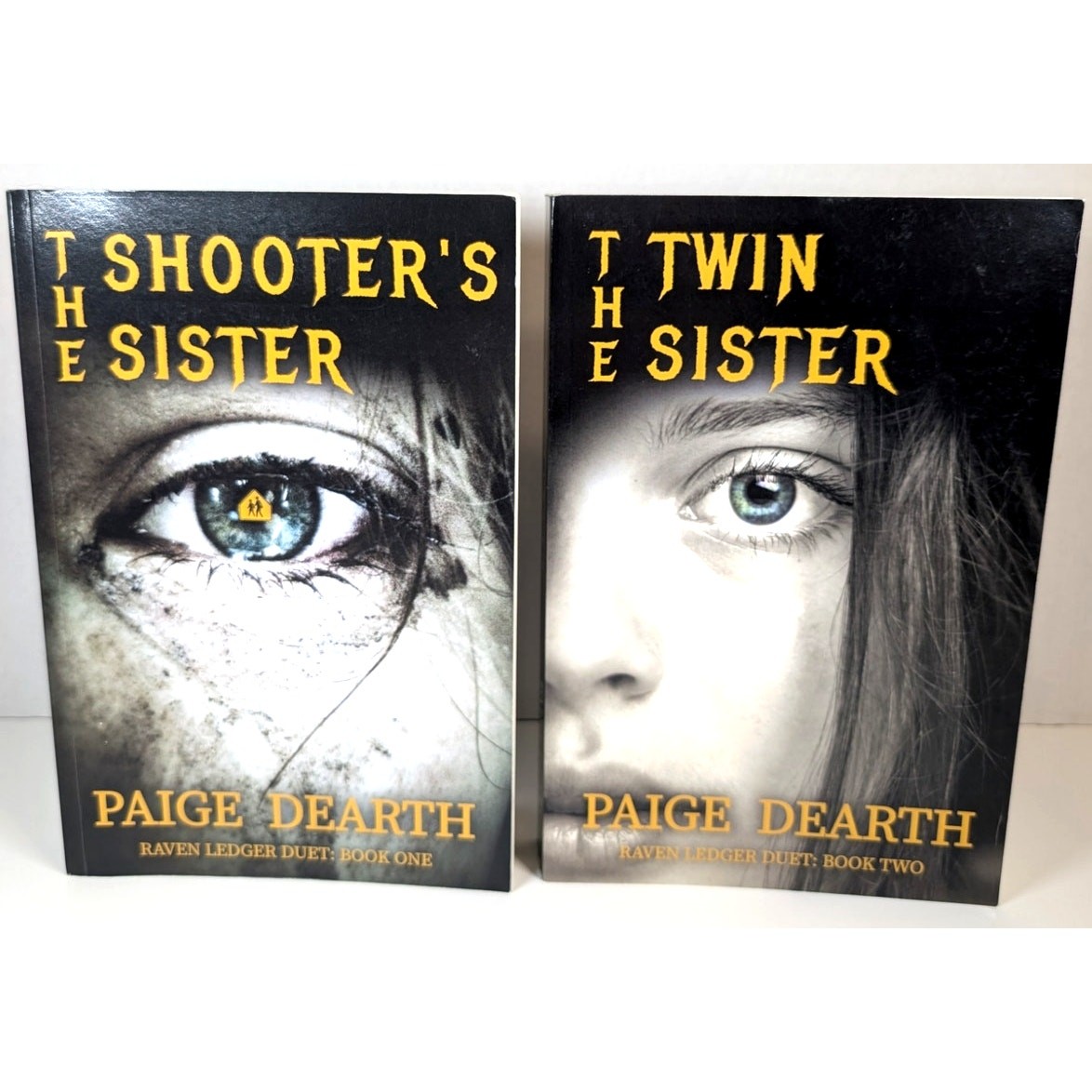 Paige Dearth Raven Ledger Duet Complete 2 Book Set The Shooter's Twin Sister PB Paige Dearth Raven Ledger Duet Complete 2 Book Set The Shooter's Twin Sister PB