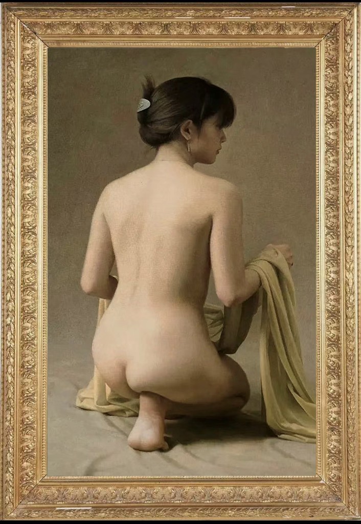 Hand Painted Oil Painting art Female Women back Nude Canvas 24 Hand Painted Oil Painting art Female Women back Nude Canvas 24