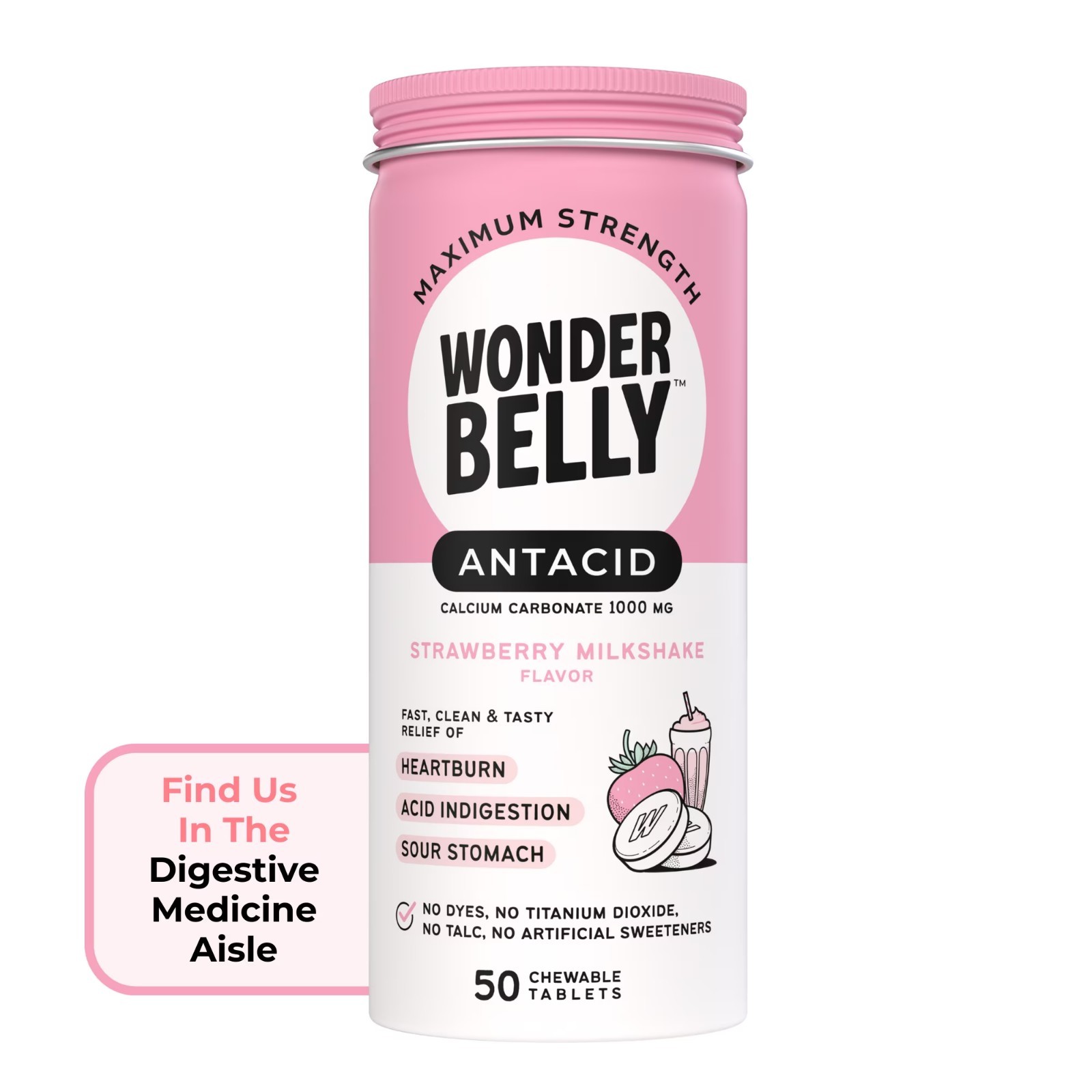 Wonderbelly Antacid, Effective Heartburn and Instant Acid Indigestion Relief, Wonderbelly Antacid, Effective Heartburn and Instant Acid Indigestion Relief,
