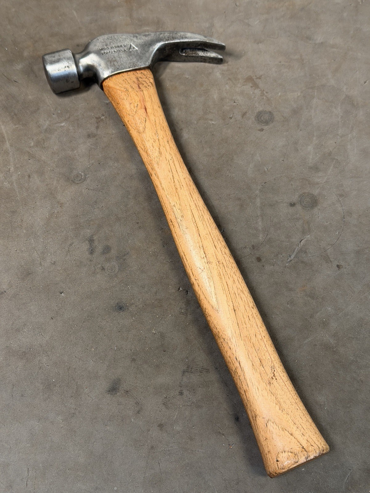 Vintage Hart Trimmer 12oz Smooth Face Original Hickory Handle Hammer made in USA Vintage Hart Trimmer 12oz Smooth Face Original Hickory Handle Hammer made in USA