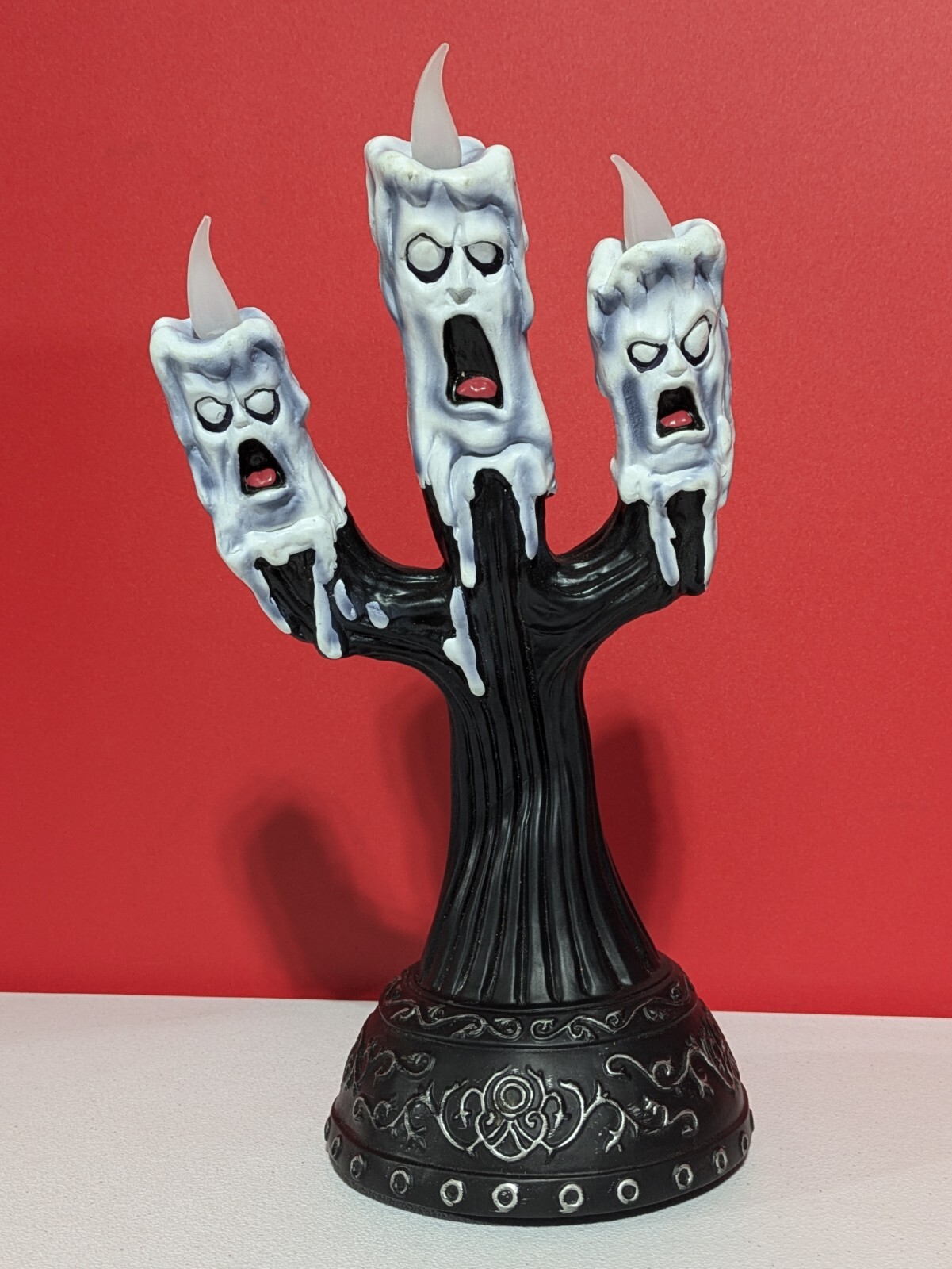 TEKKY TOYS Animated GHOST CANDLE CANDELABRA 13\