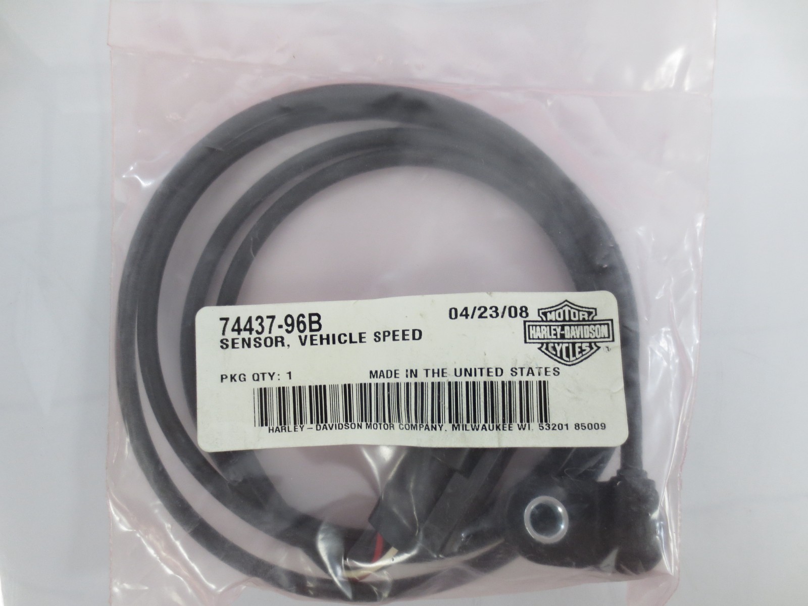 NEW Genuine Harley-Davidson OEM Vehicle Speed Sensor(1) 74437-96B NEW Genuine Harley-Davidson OEM Vehicle Speed Sensor(1) 74437-96B
