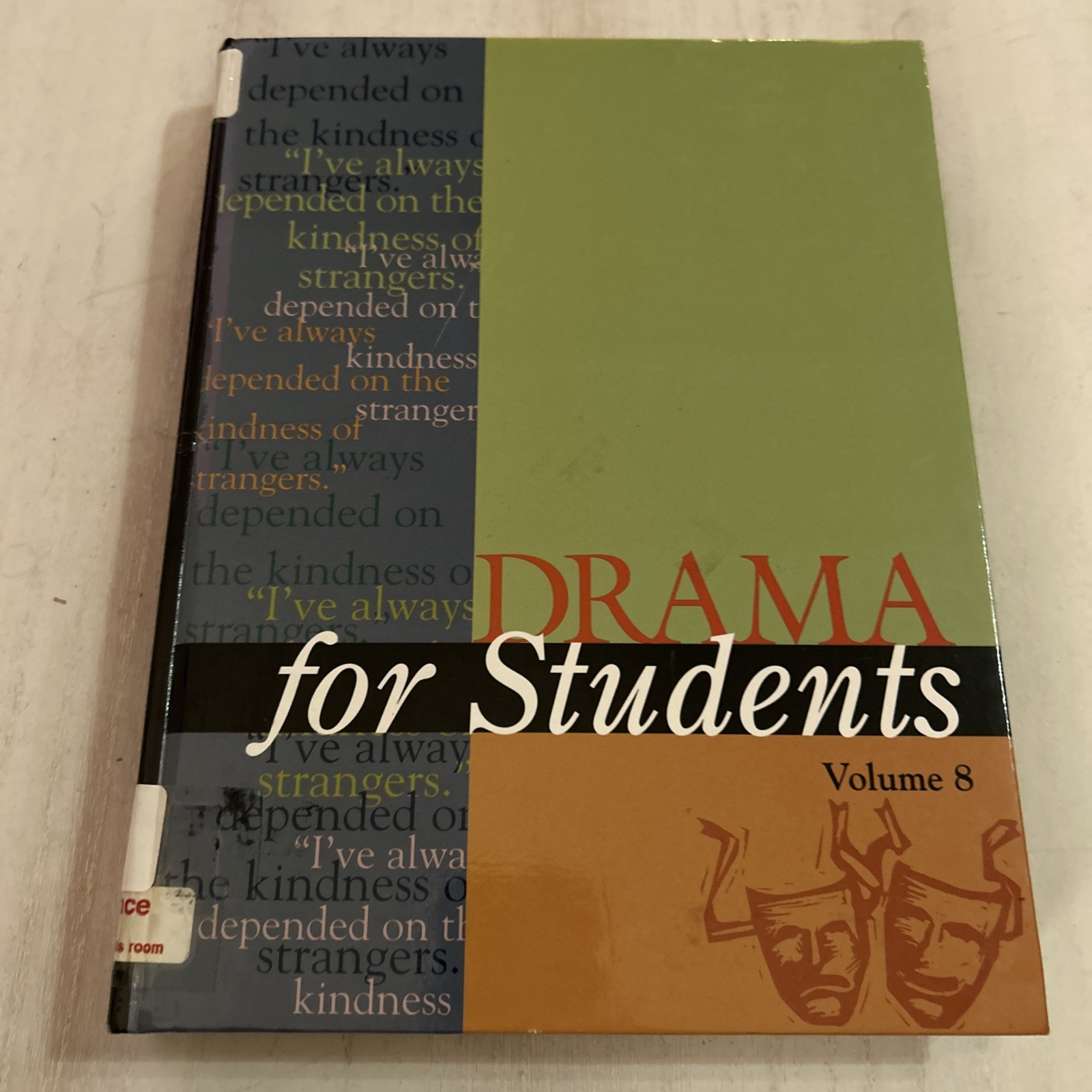 Drama for Students Volume 8 by David Galens (2000, Hardcover) Drama for Students Volume 8 by David Galens (2000, Hardcover)