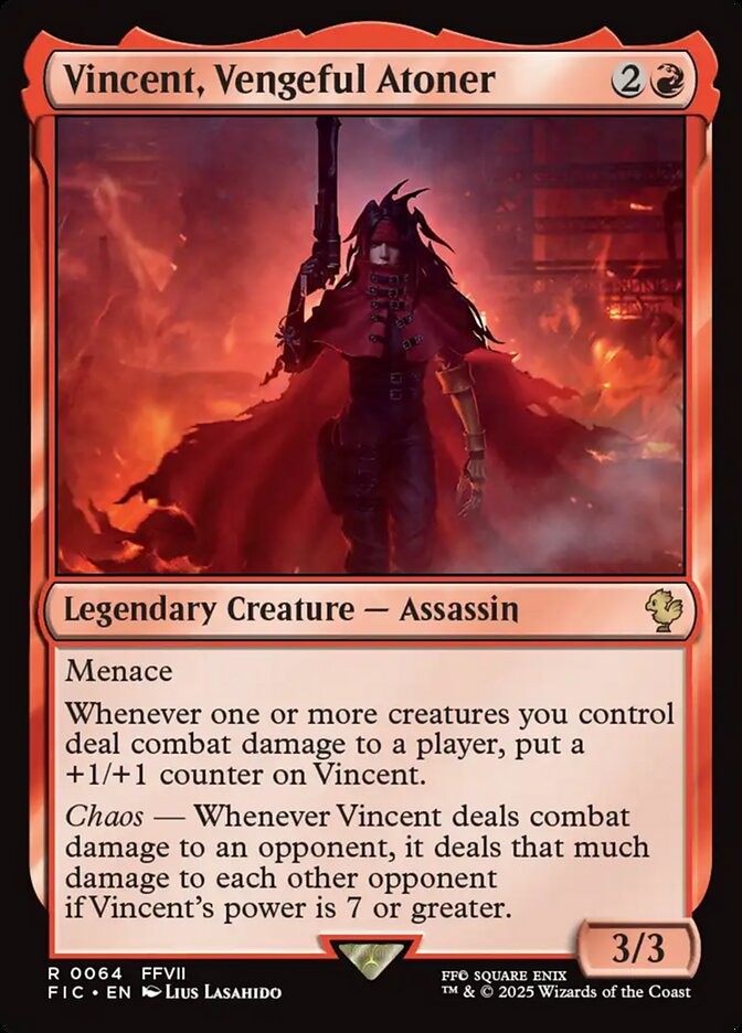 MTG Vincent, Vengeful Atoner (64/843) Final Fantasy Commander LP MTG Vincent, Vengeful Atoner (64/843) Final Fantasy Commander LP