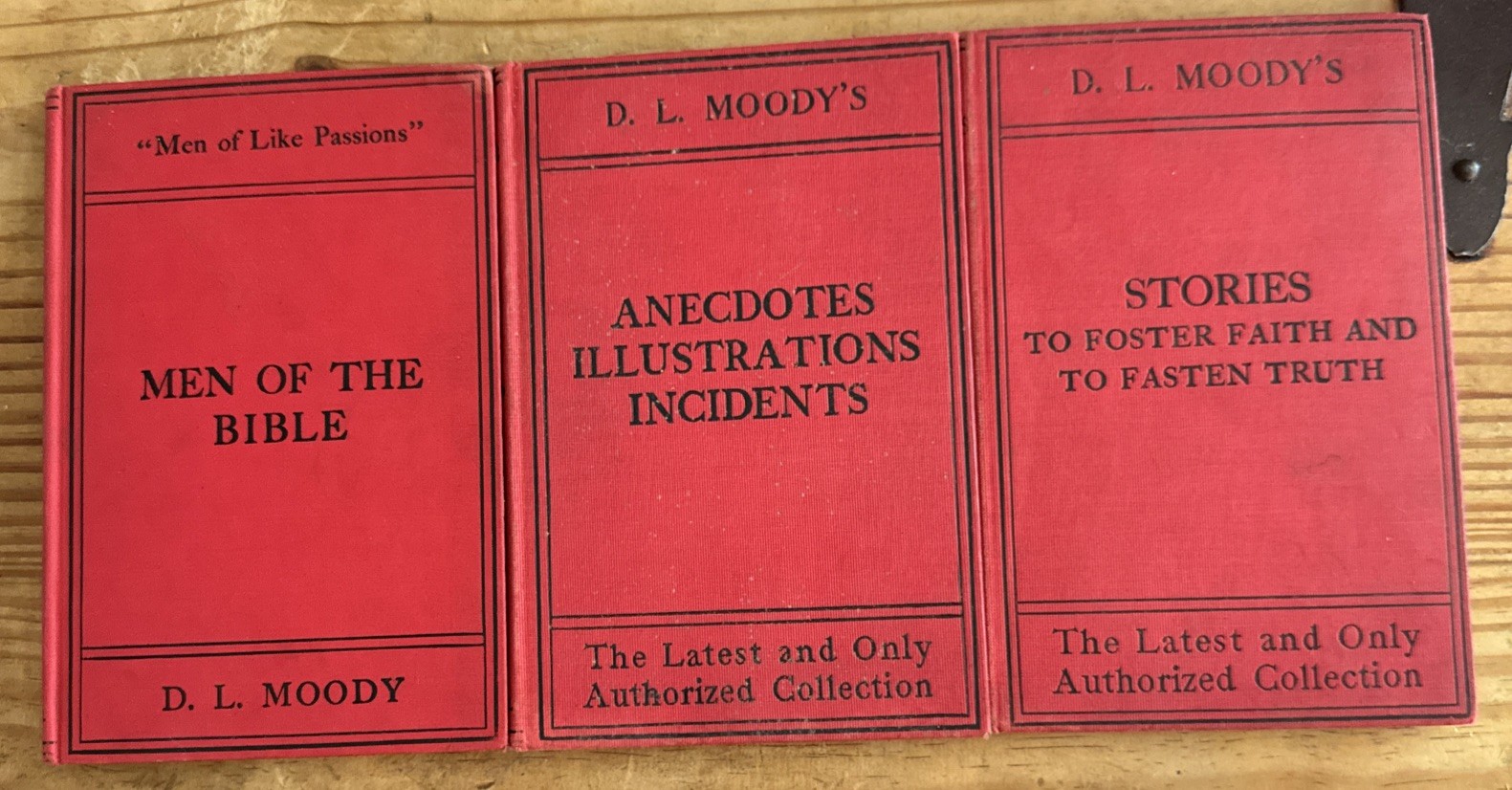 Men Of The Bible by D. L. Moody-RARE Vintage 1898 -Plus 2 More In Series W/Extra