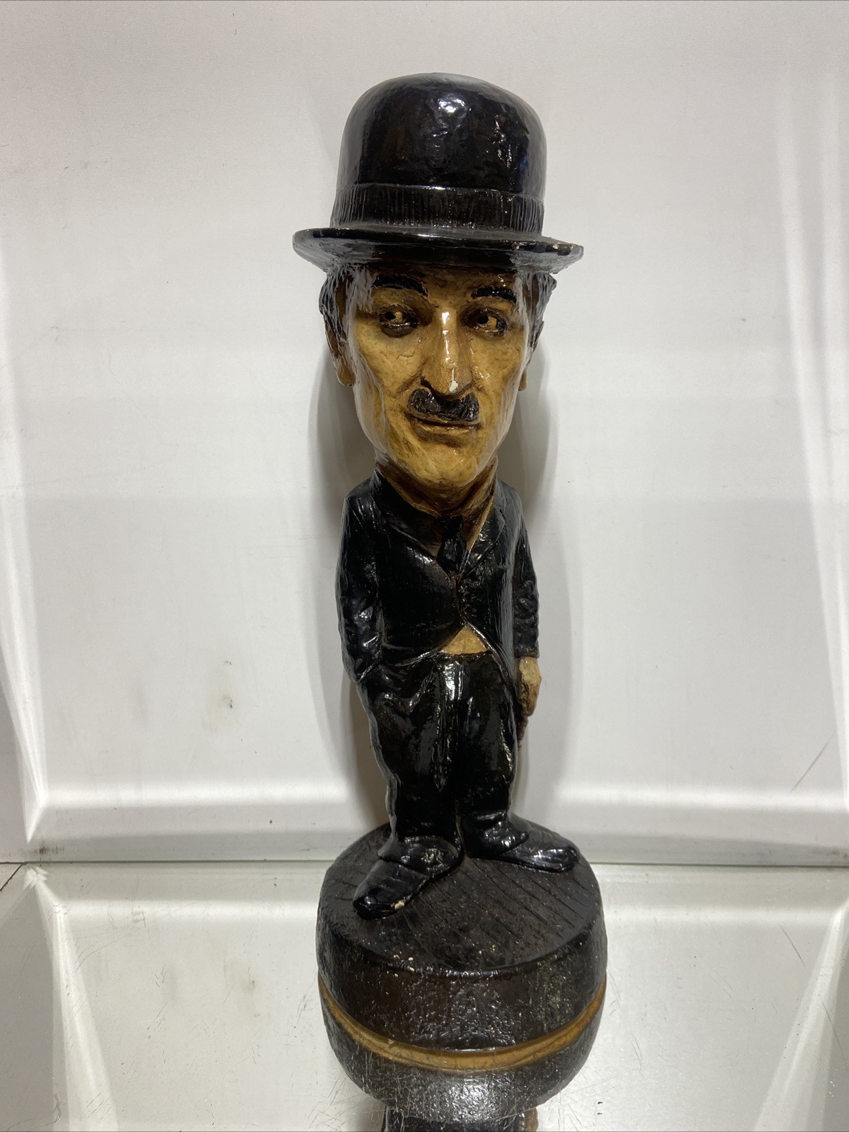 VTG. ESCO STYLE STATUE OF CHARLIE CHAPLIN 1970's Chalkware  19
