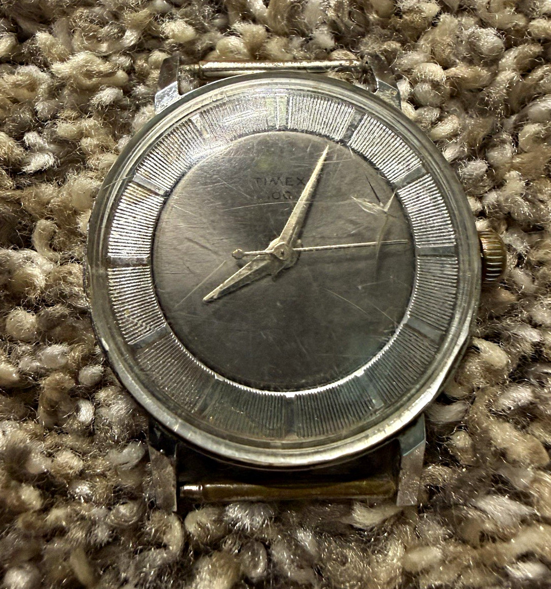 Timex Bayonet Waterproof Vintage 1960s Men\'s 34mm Manual 17J Shock/Water-Resist