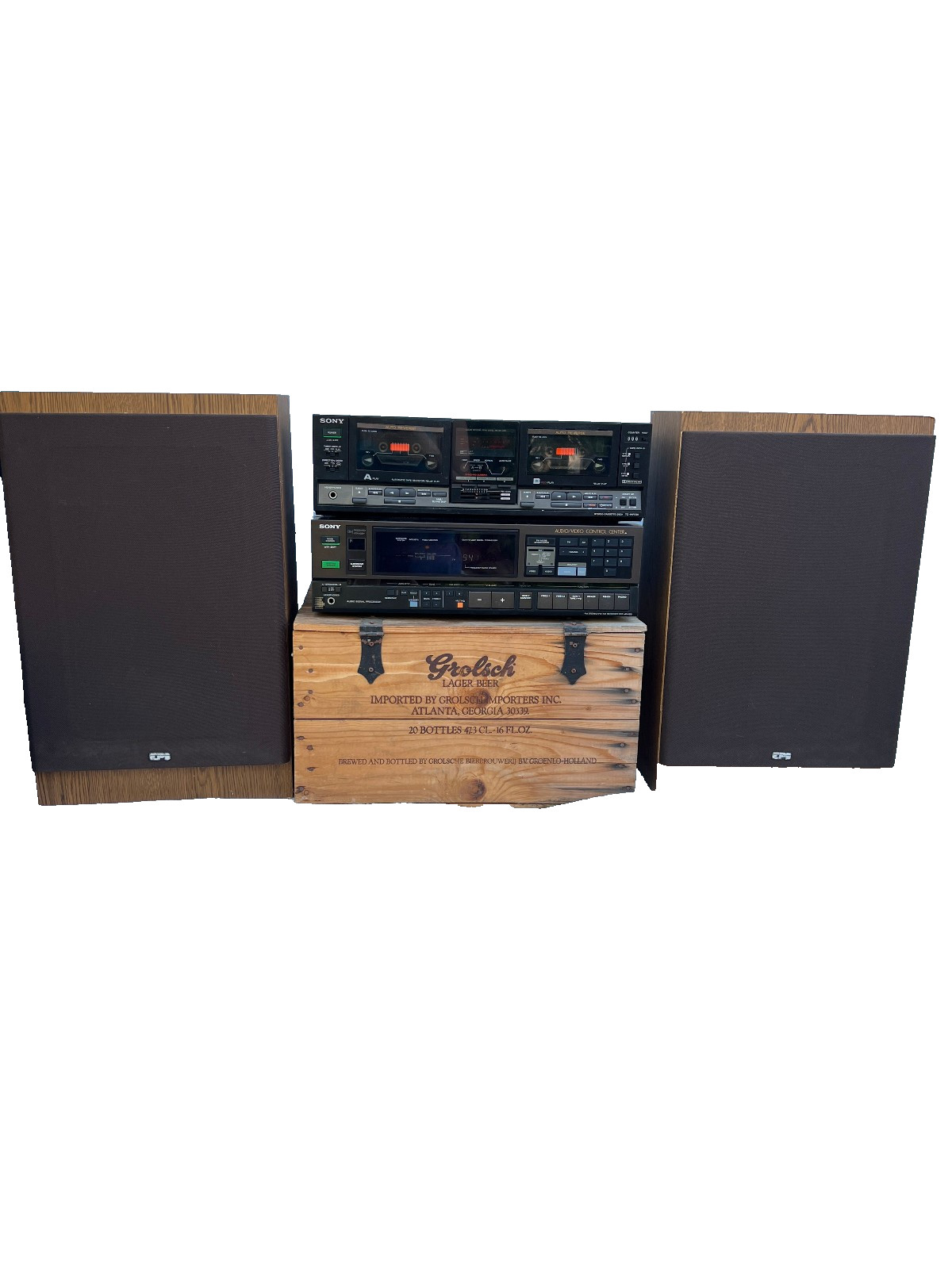 Sony STR-AV480 Receiver TC-WR730 Cassette Deck EPI Series II Speakers Set Vintag