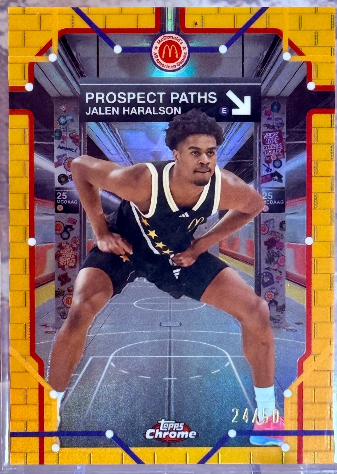 2025 Topps Chrome Mcdonald\'s All American Jalen Haralson #PP-4 Gold /50 2025 Topps Chrome Mcdonald\'s All American Jalen Haralson #PP-4 Gold /50